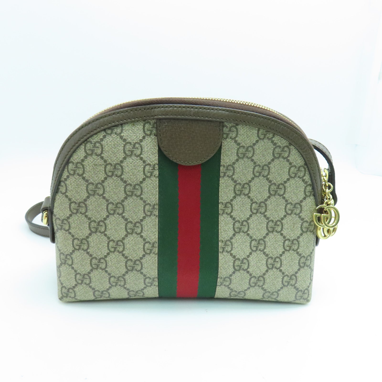 GUCCI 塗層帆布Ophidia GG Bag金扣肩背袋啡色