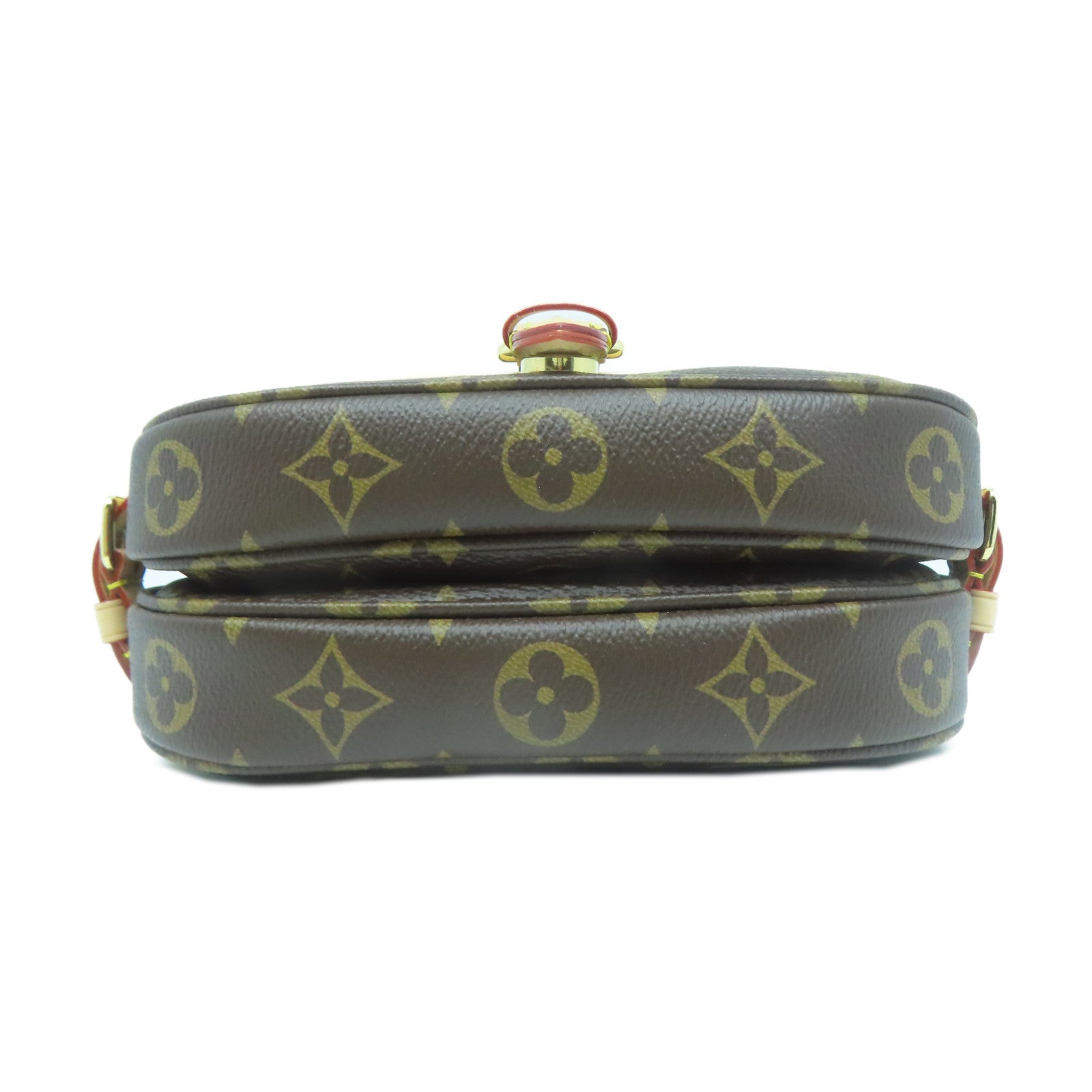 LOUIS VUITTON Monogram SAUMUR BB金扣手挽肩背兩用袋啡色