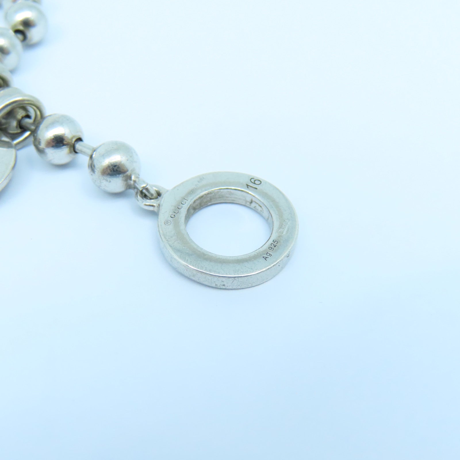 GUCCI 925純銀Bracelet手鏈銀色