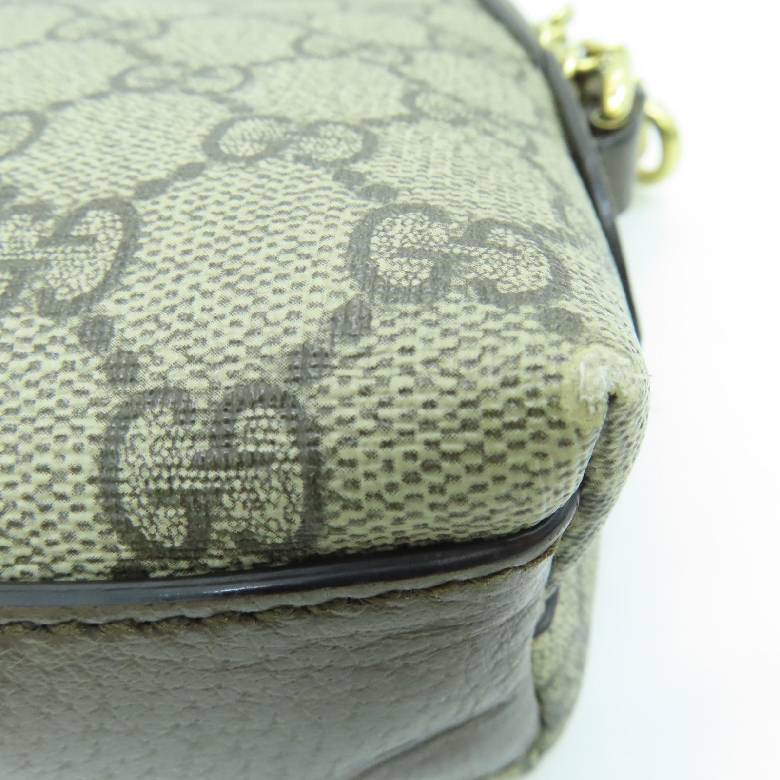 GUCCI 塗層帆布Ophidia GG Bag金扣肩背袋啡色