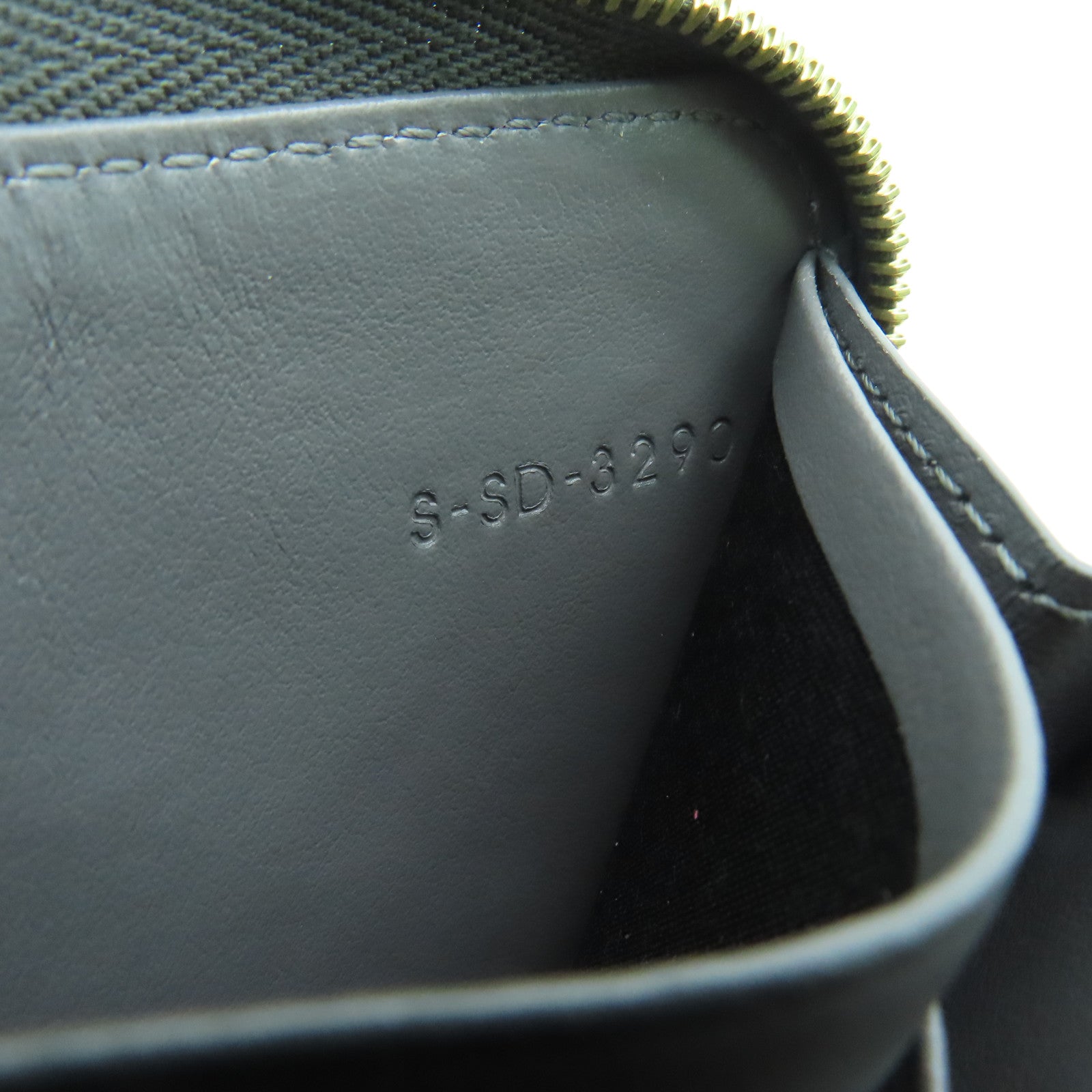 CELINE 牛皮皮革Coin case零钱包金扣灰色