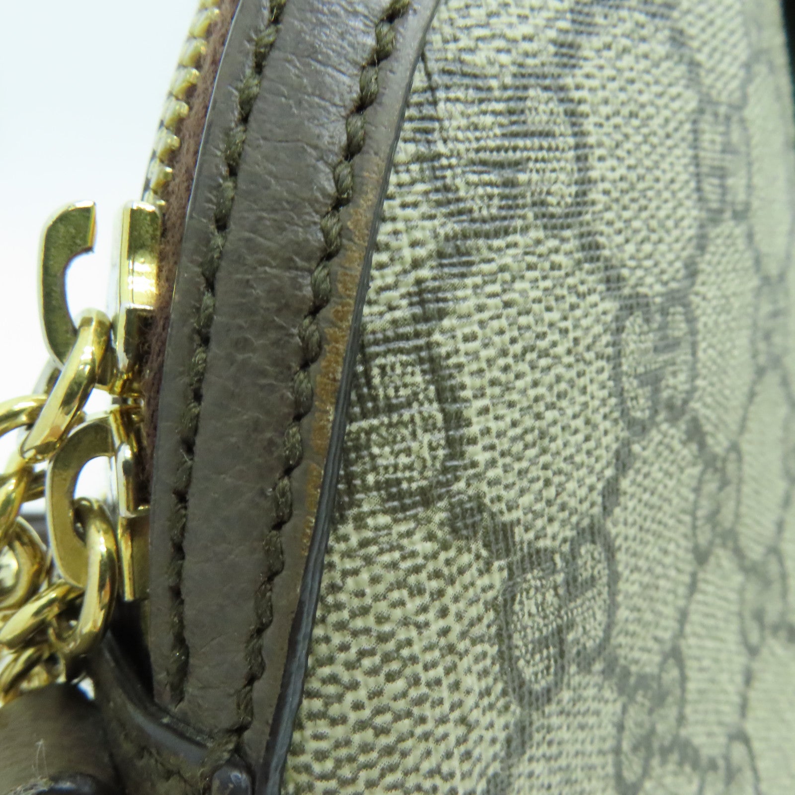 GUCCI 塗層帆布Ophidia GG Bag金扣肩背袋啡色