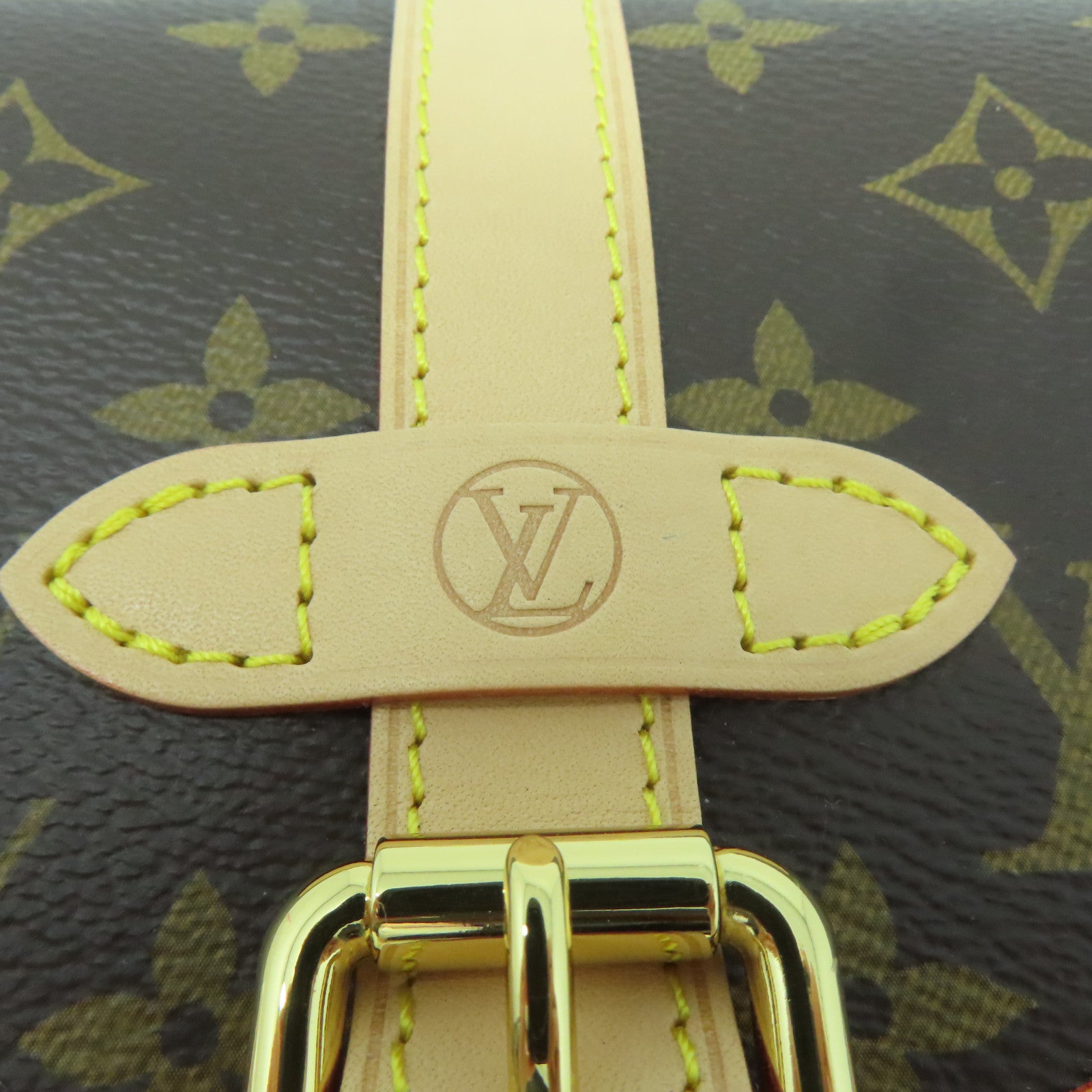 LOUIS VUITTON Monogram SAUMUR BB金扣手挽肩背兩用袋啡色