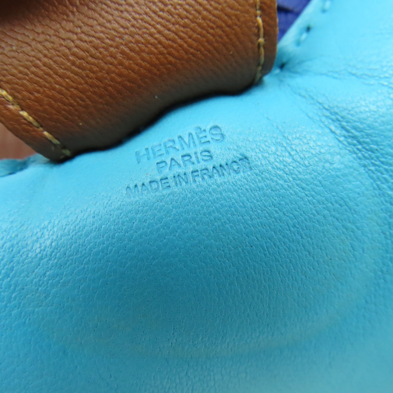 HERMES 【激減優惠】Swift皮革Rodeo M掛飾藍色
