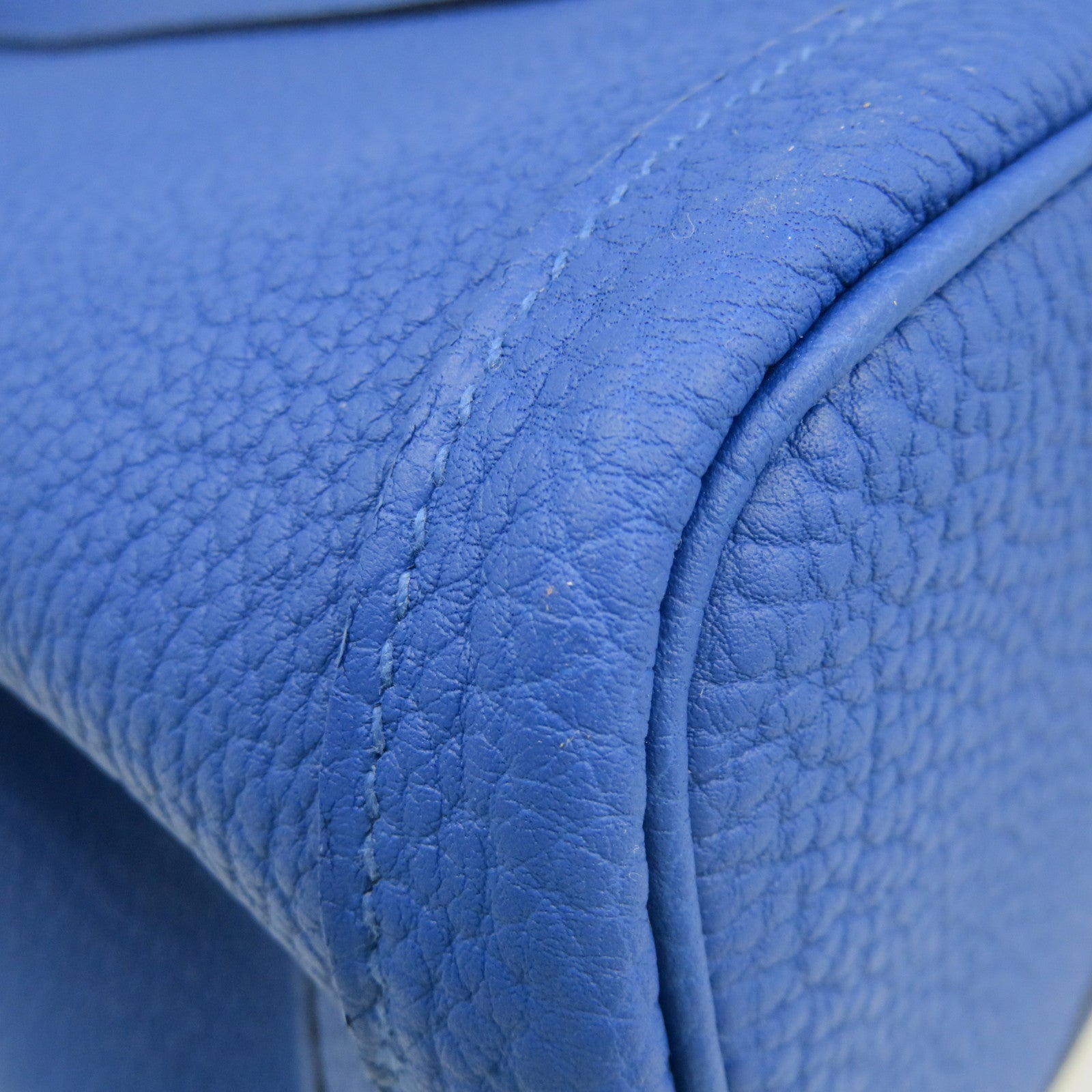 HERMES 【激減優惠】Negonda皮革GardenParty PM Hand Bag手挽袋TBlue France藍色色