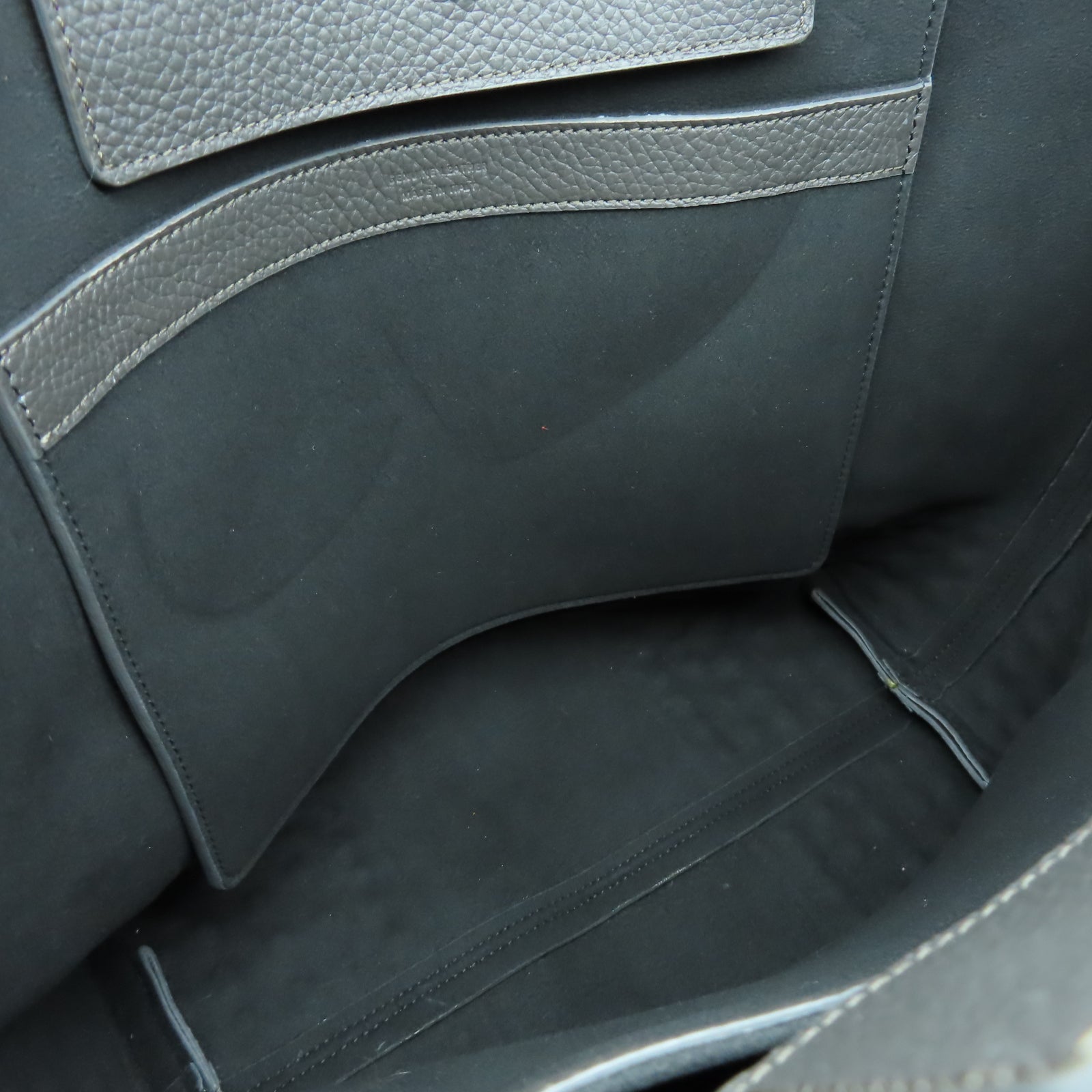 TOD’S 牛皮皮革Tote Bag銀扣手挽袋灰色