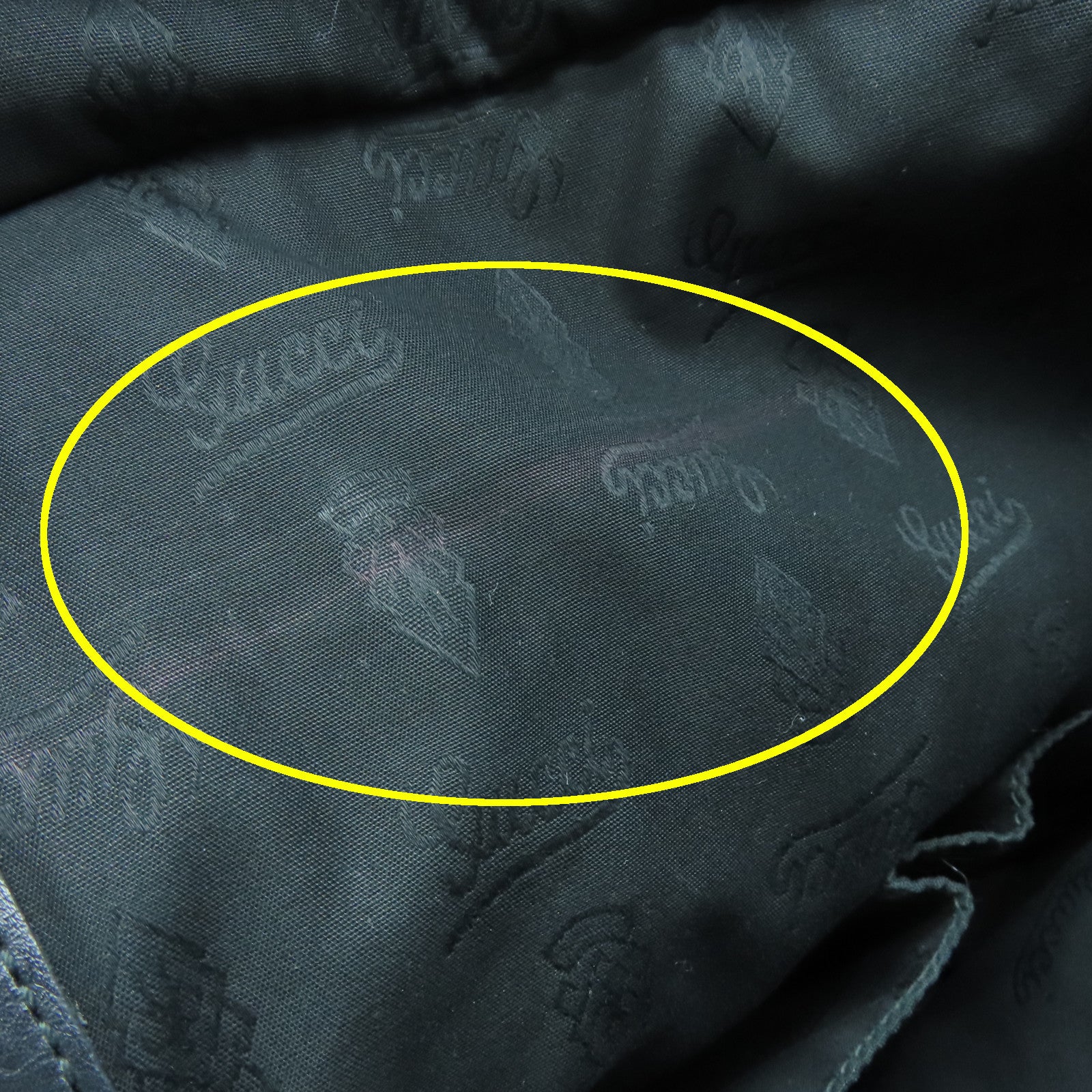 GUCCI 涂层帆布Imprime Monogram Web 500 Tote银扣手挽袋黑色