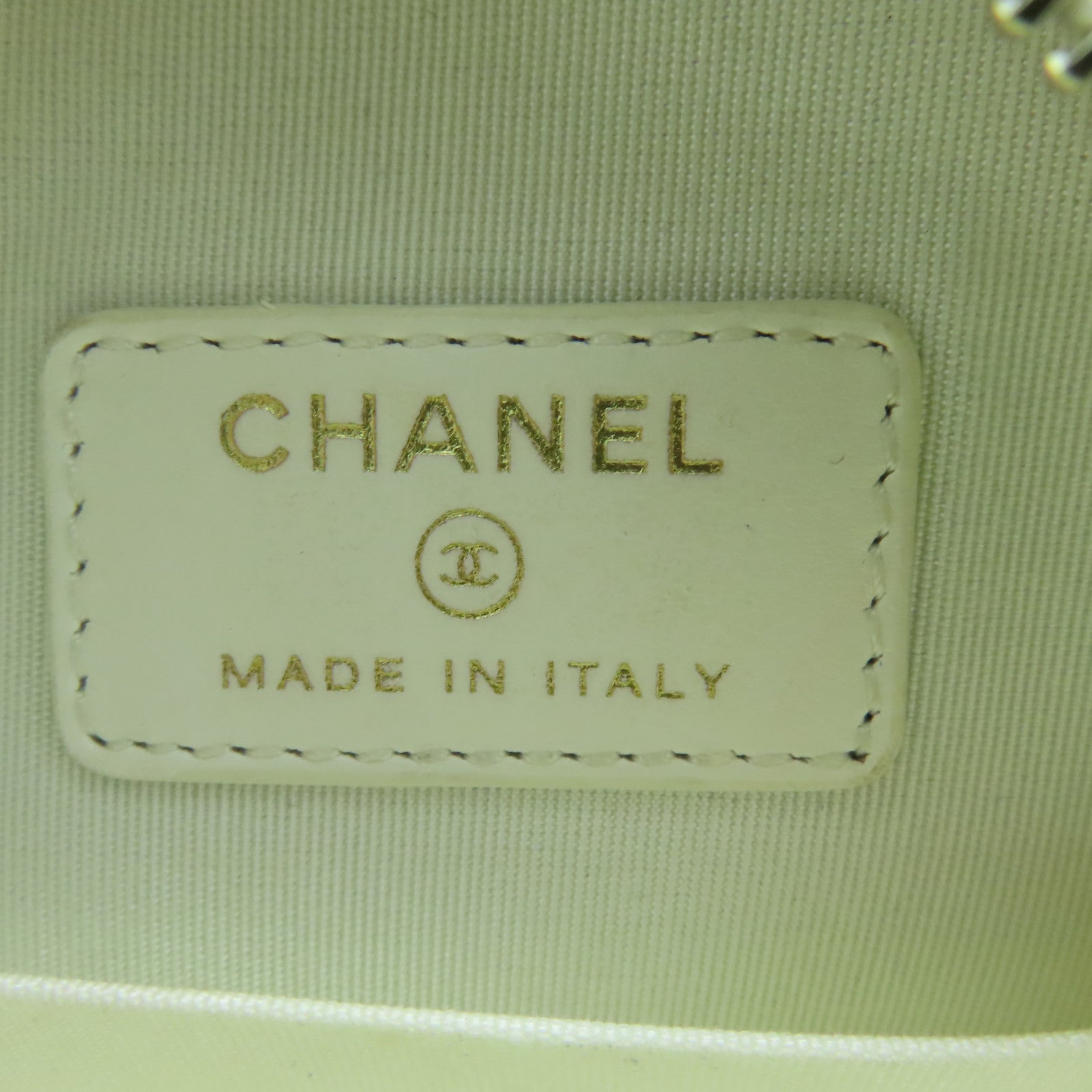 CHANEL 牛皮皮革2way Shoulder Bag金扣手挽肩背两用袋白色