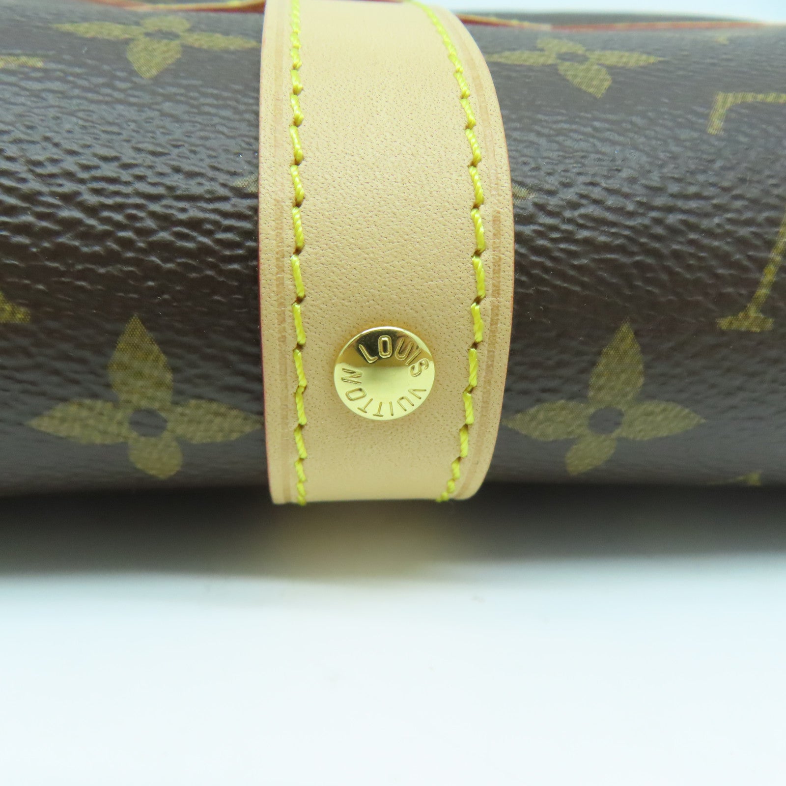 LOUIS VUITTON Monogram SAUMUR BB金扣手挽肩背兩用袋啡色