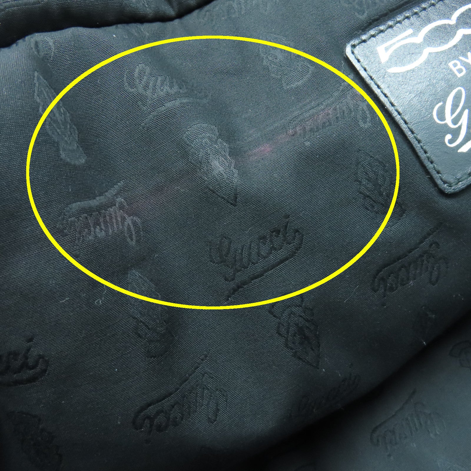GUCCI 涂层帆布Imprime Monogram Web 500 Tote银扣手挽袋黑色