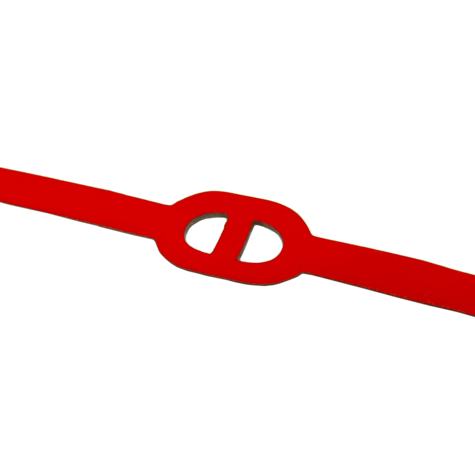 HERMES Swift皮革Bracelet銀扣手鐲橙色