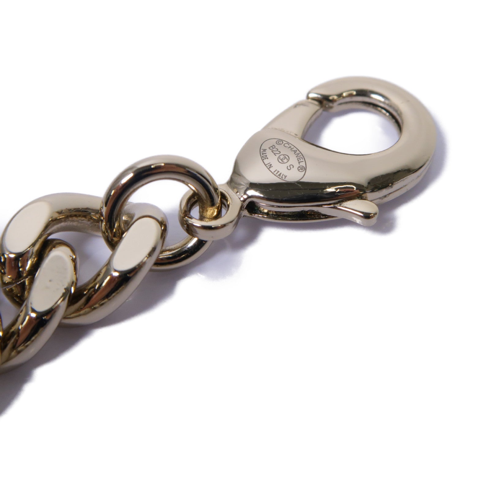 CHANEL PVC/金屬Necklace項鍊金色/白色