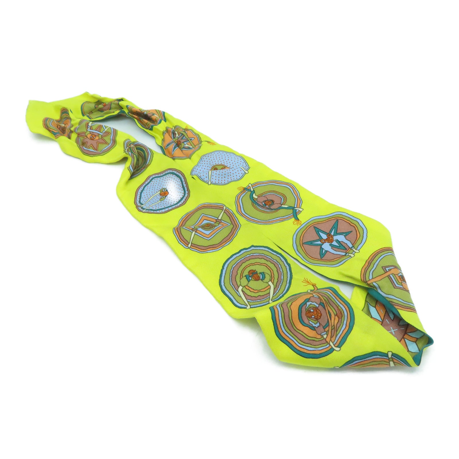 HERMES 絲質Twilly Scarf絲巾彩色