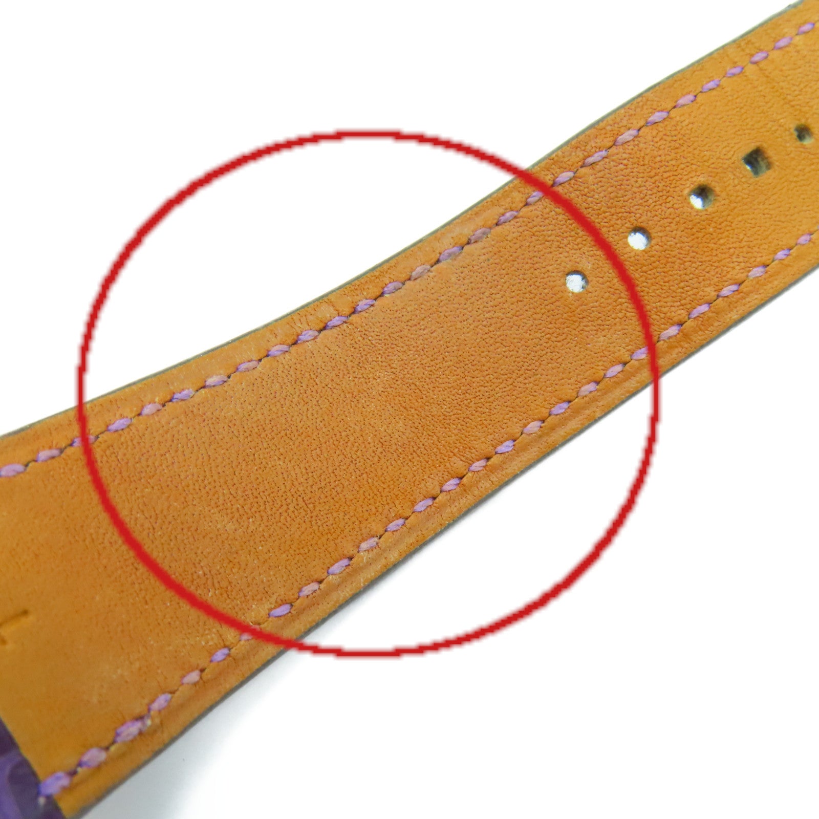 HERMES 18K黃金/鱷魚皮革帶/鑽石Cape Cod Watch自動機芯手錶貝殼色/金色