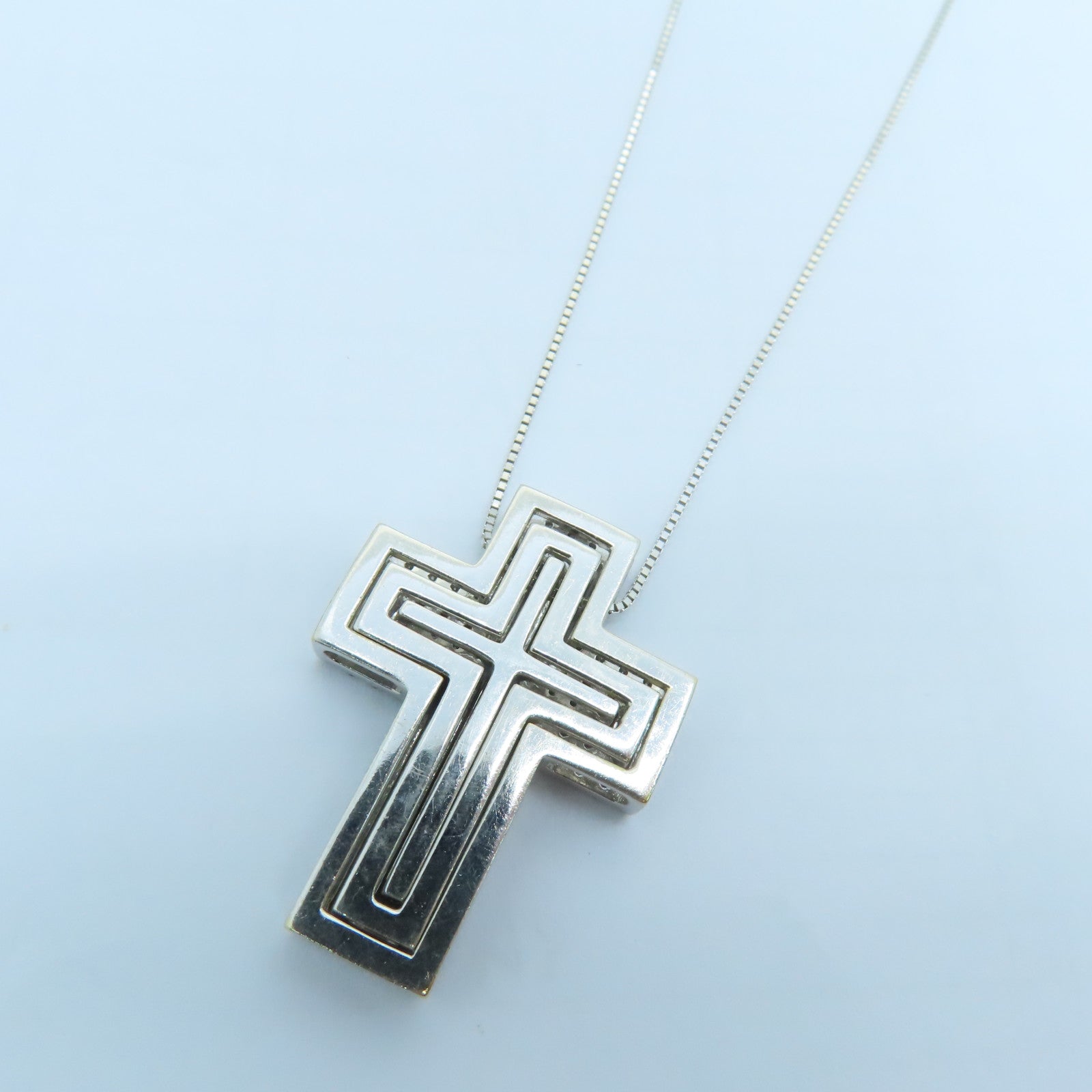 JEWELRY 18K白金Diamond Necklace 1.0ct/0.70ct钻石项链