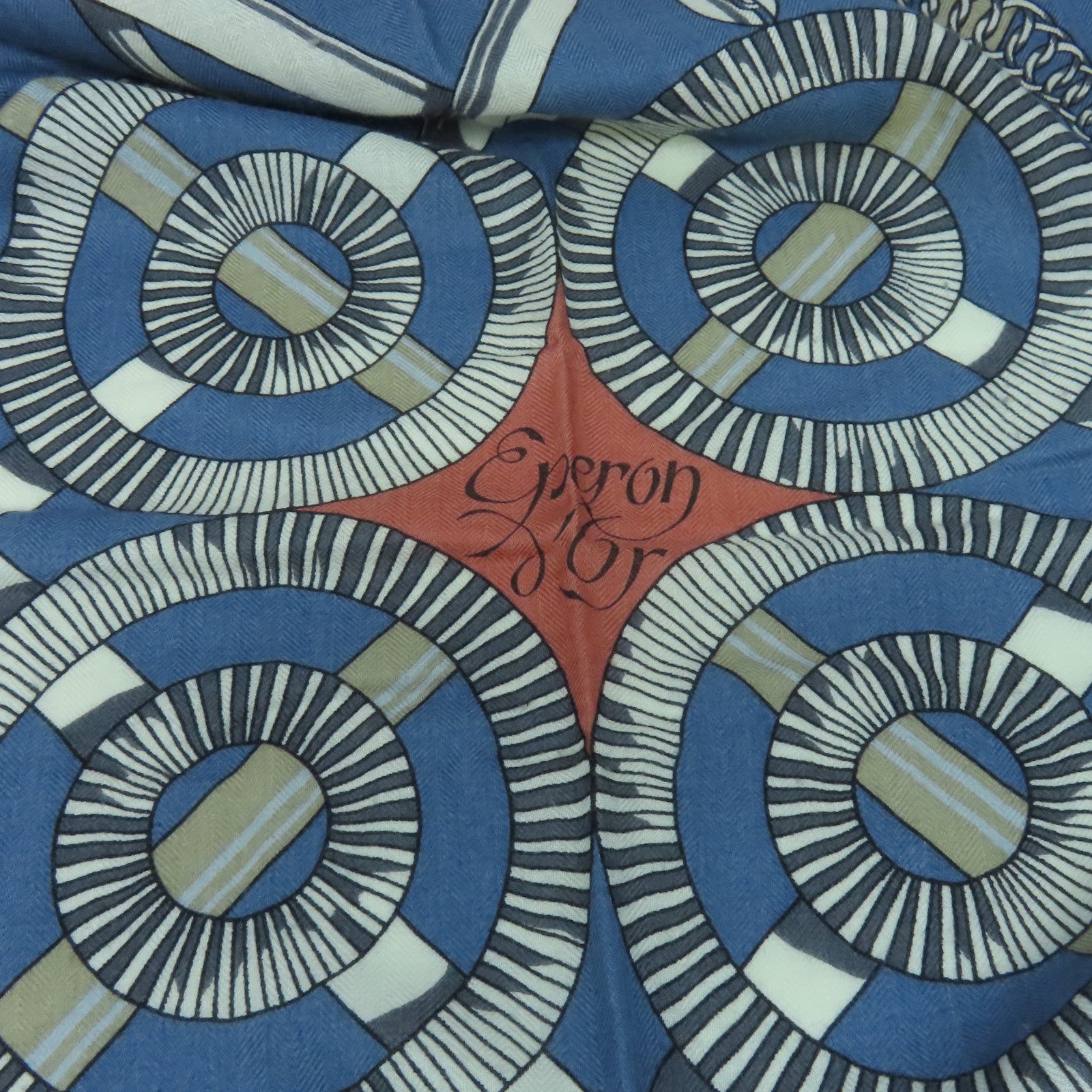 HERMES Cashmere/Silk Scarf Yellow/Pink