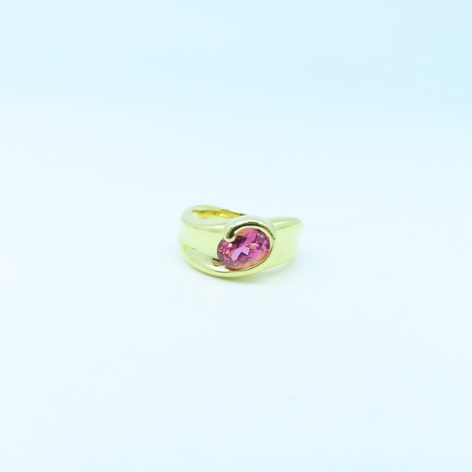JEWELRY 18K Gold Color Stone 7.7g Ring US#6