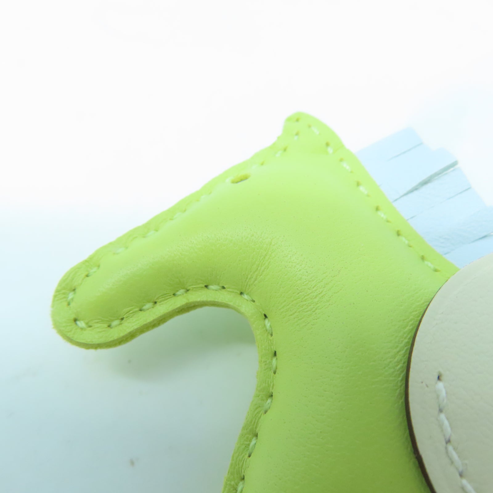 HERMES Swift皮革Rodeo Pegase PM掛飾綠色