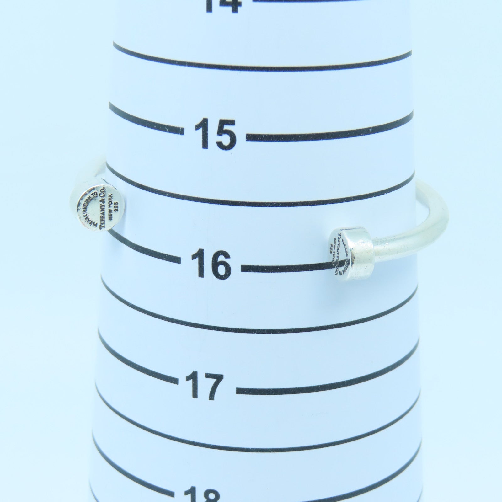 TIFFANY＆CO 925純銀Bangle手鐲銀色