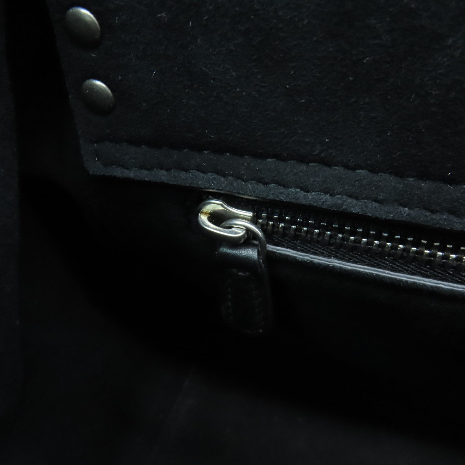 Dior Calfskin Leather Lady Dior Silver Buckle Handle Shoulder Bag Gray/Black