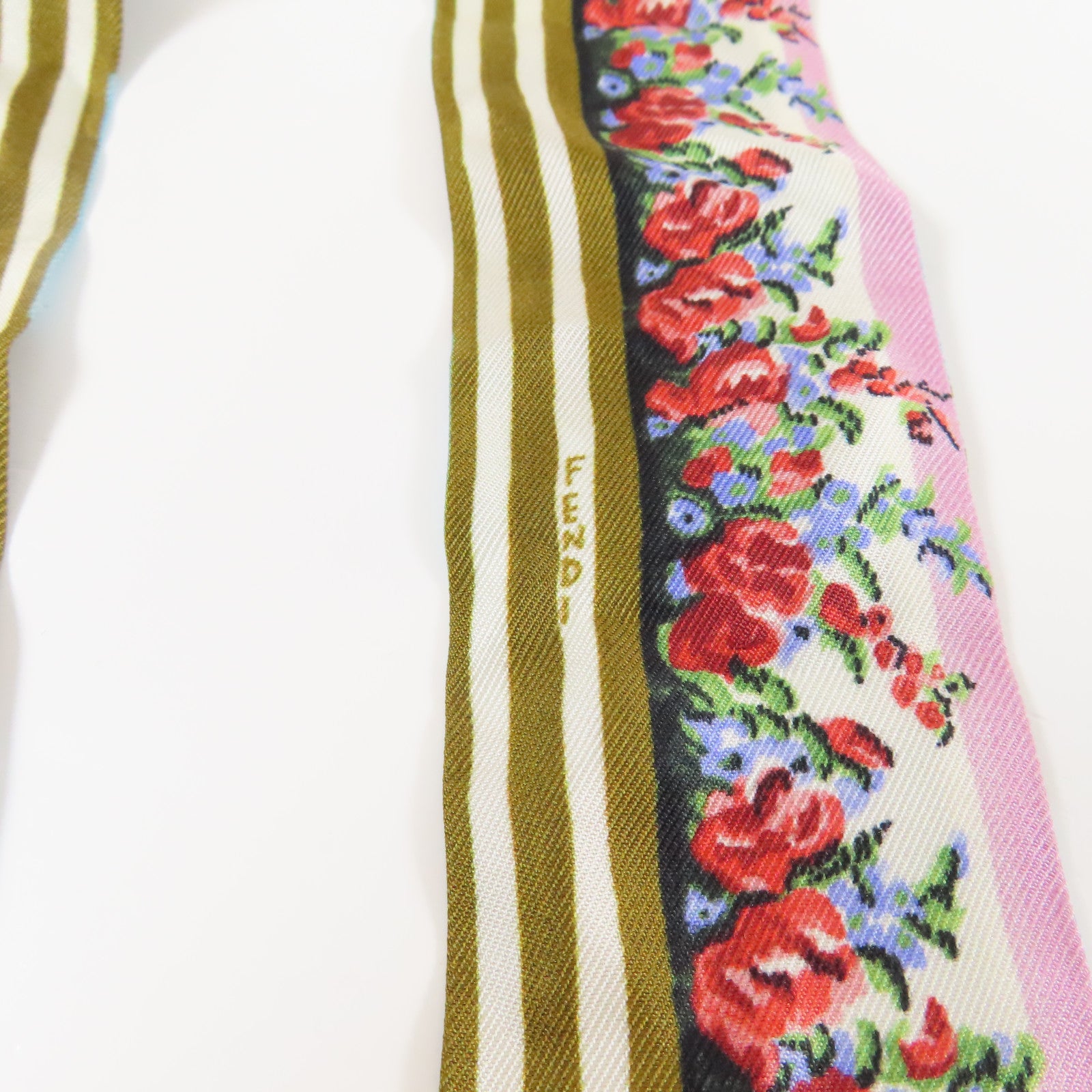 FENDI 布料Scarf絲巾粉紅色/紅色/啡色/淺藍色