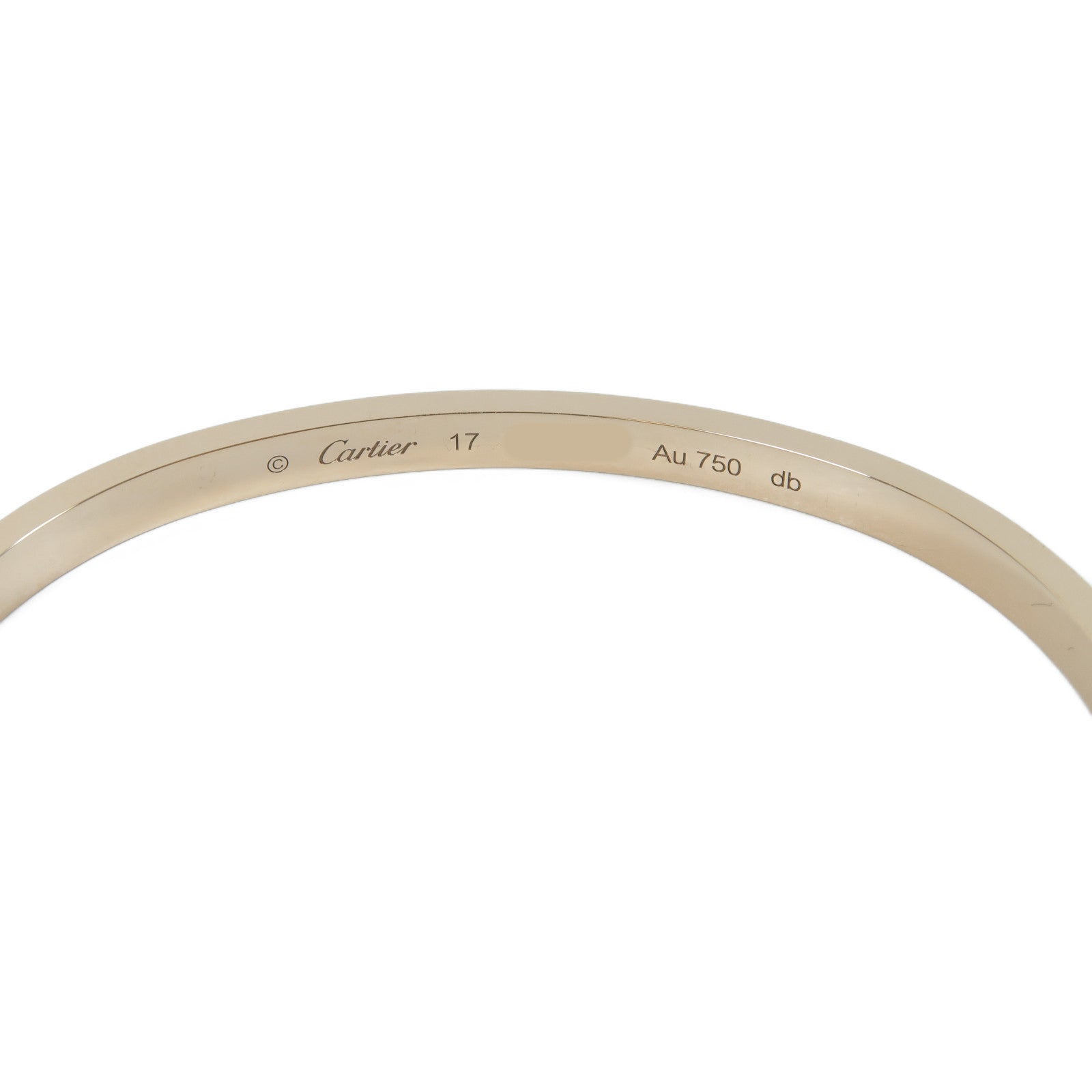 CARTIER 18K玫瑰金Love Bracelet 6p Diamonds 0.15ct鑽石手鐲Cartier#17