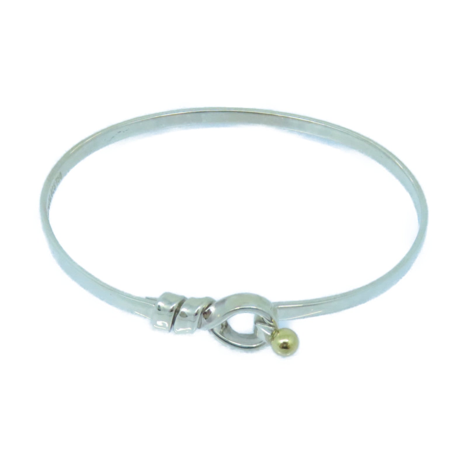 TIFFANY＆CO 925純銀/18K黃金Bangle手鐲銀色/金色