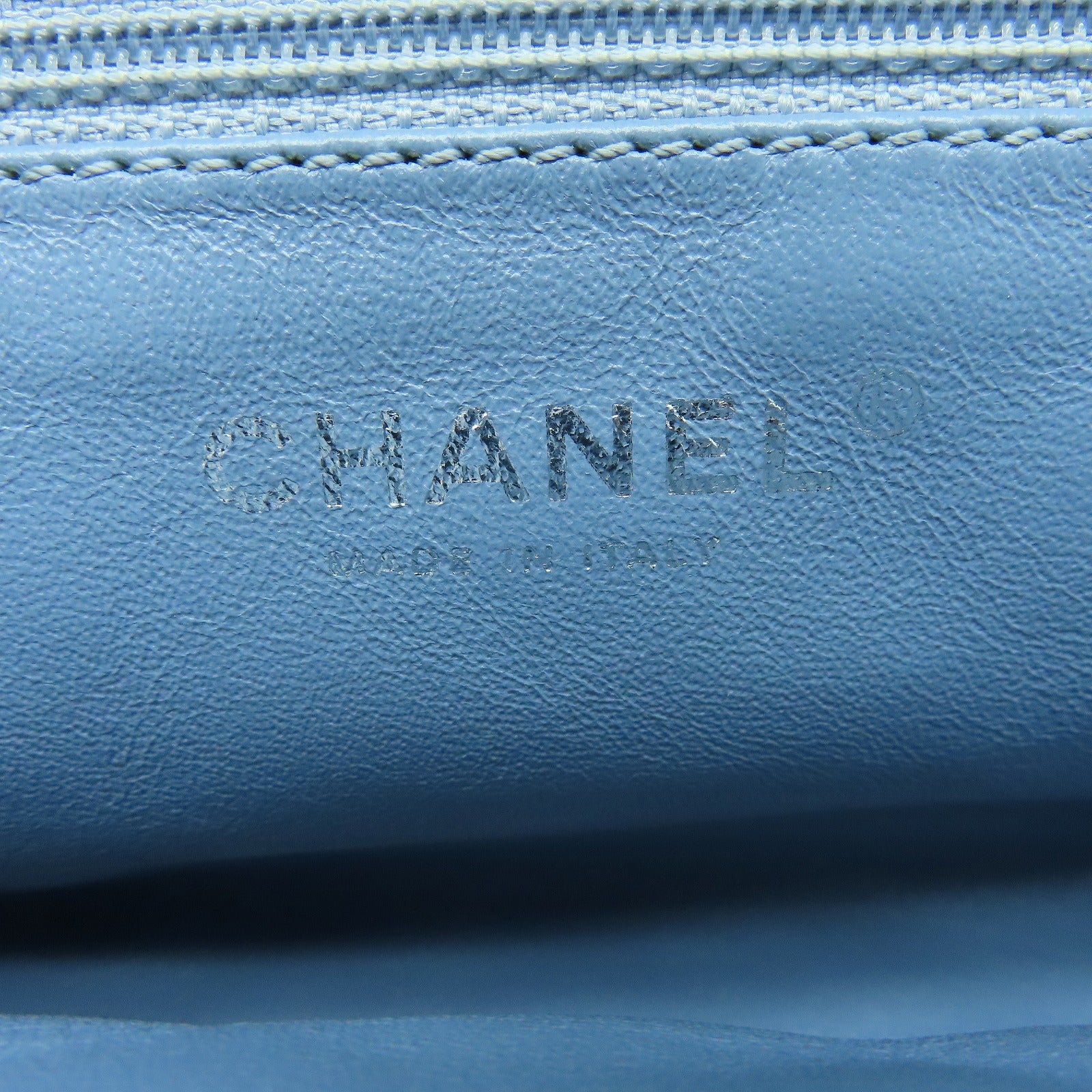CHANEL 菱格漆皮皮革Clutch銀扣手提包綠色