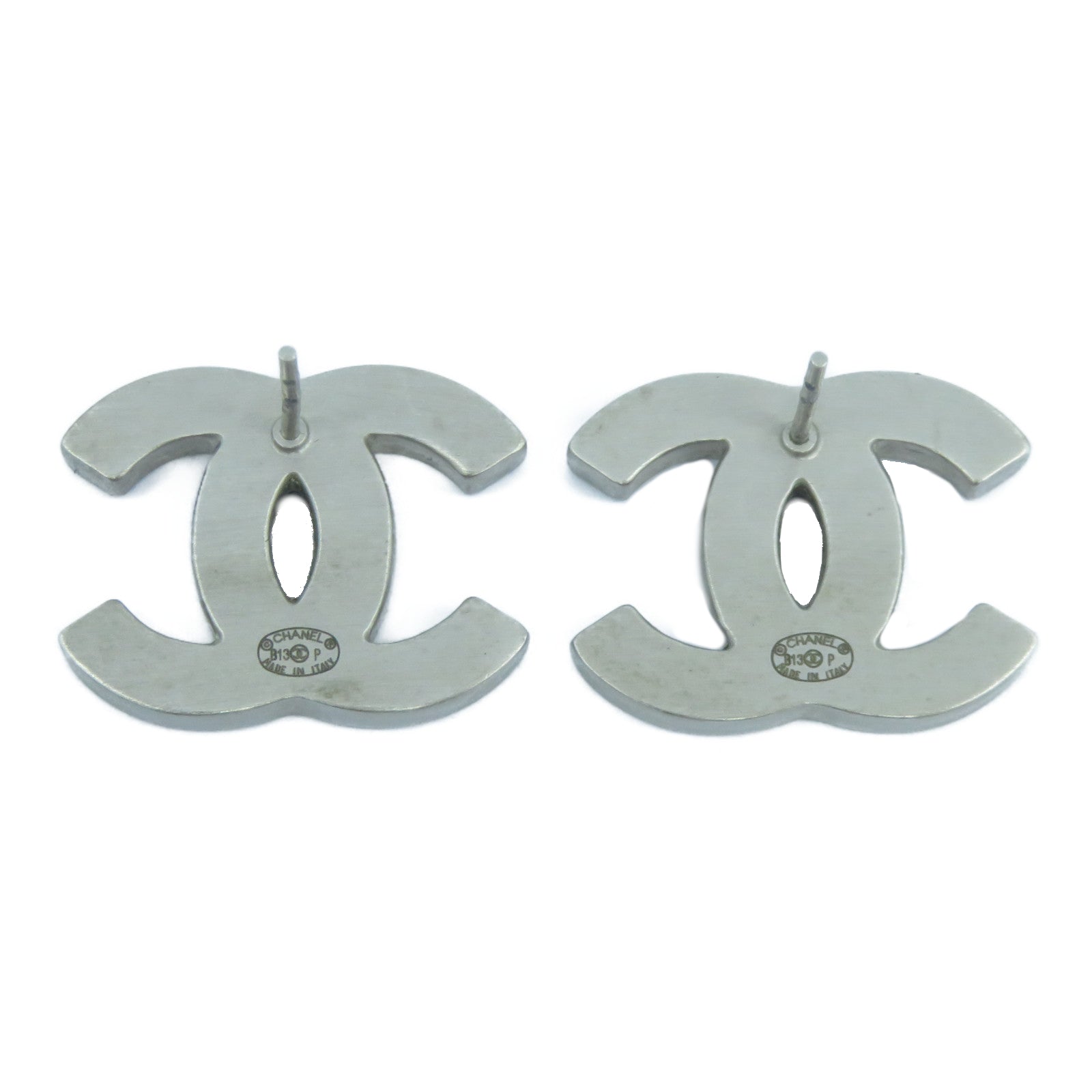 CHANEL 金屬Earrings耳環藍色/銀色