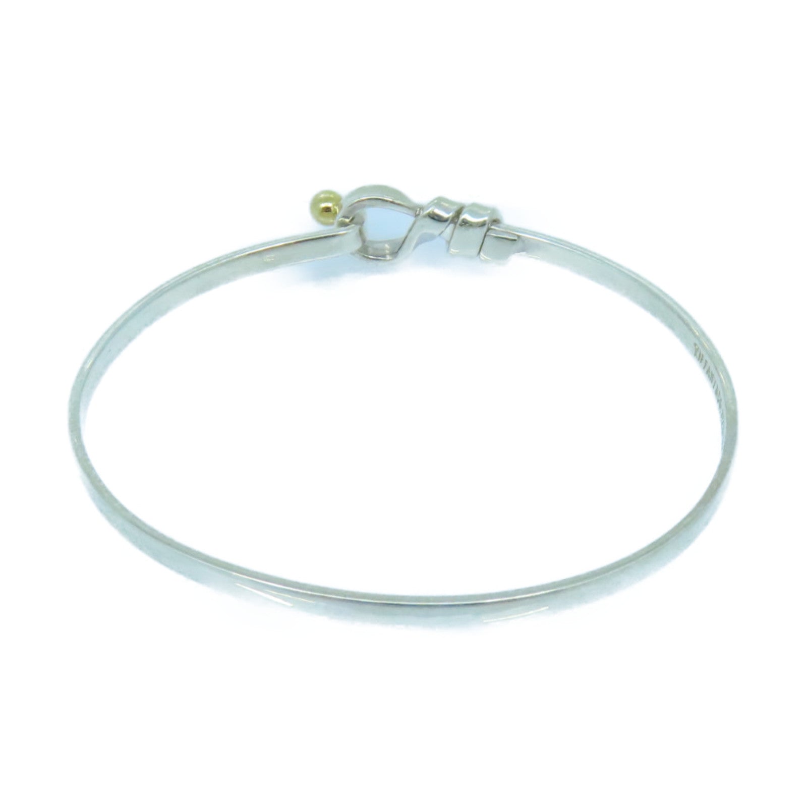 TIFFANY＆CO 925純銀/18K黃金Bangle手鐲銀色/金色