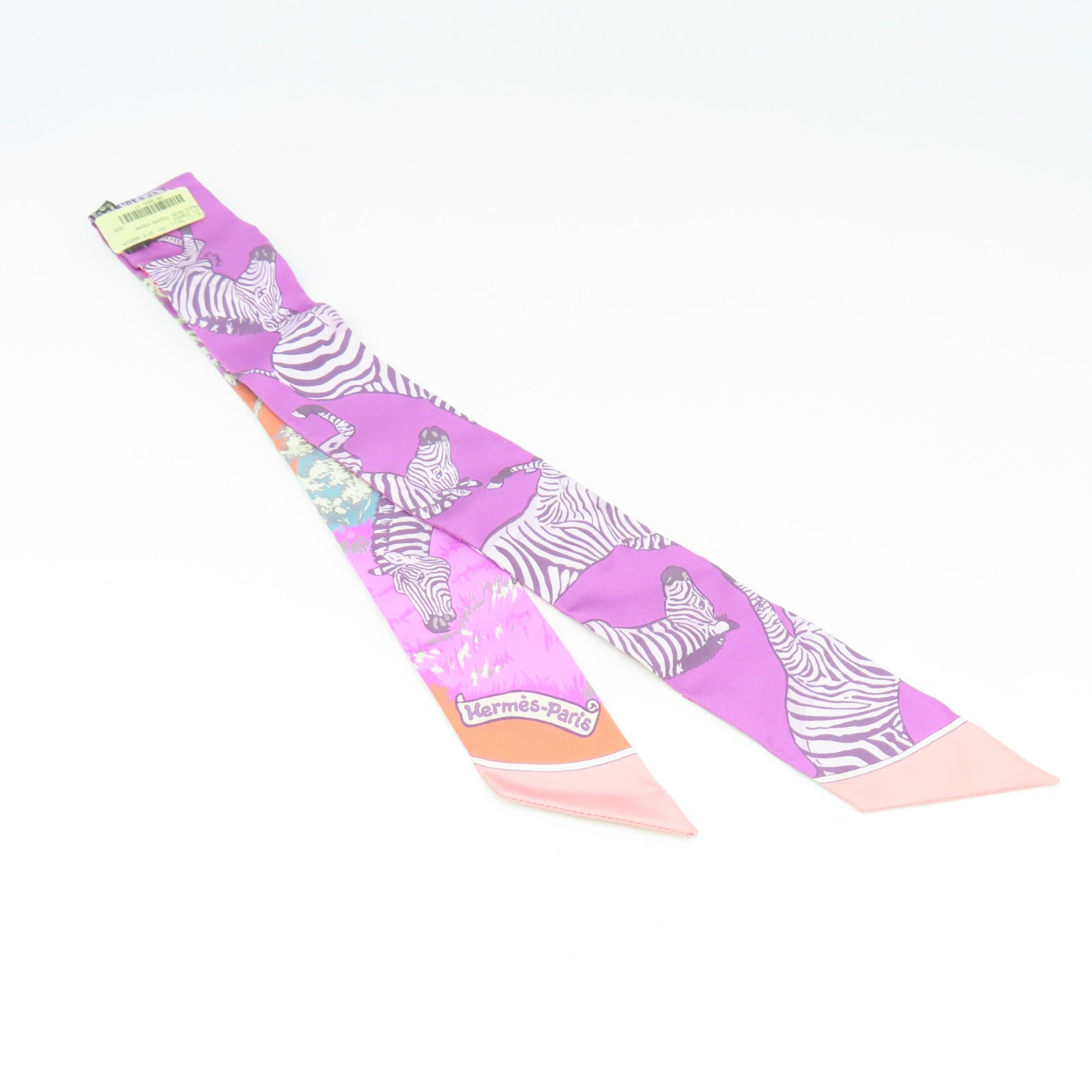 HERMES 【激減優惠】絲質Twilly Scarf絲巾紫色