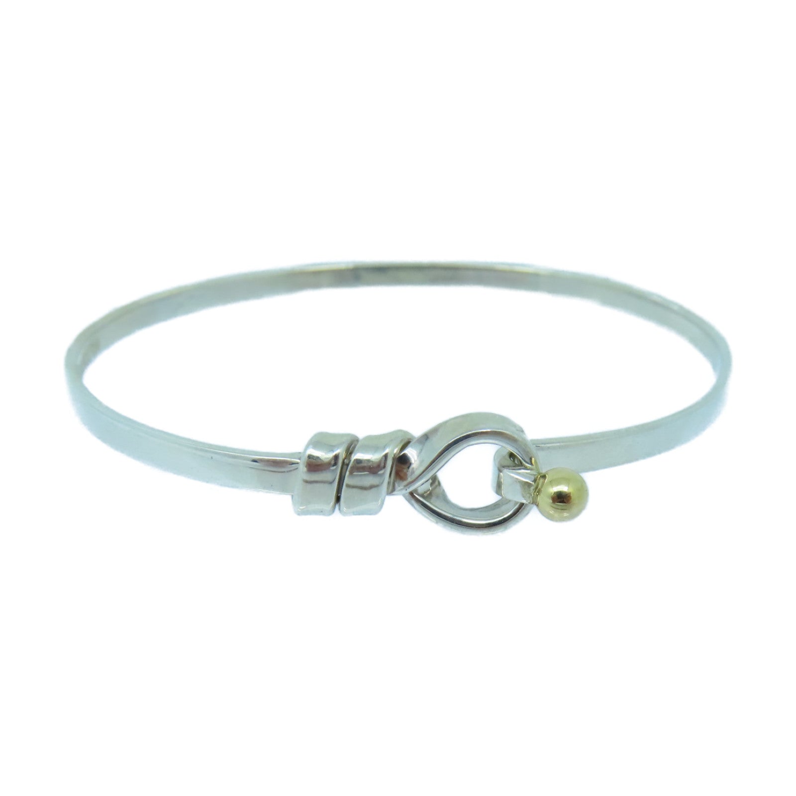 TIFFANY＆CO 925純銀/18K黃金Bangle手鐲銀色/金色