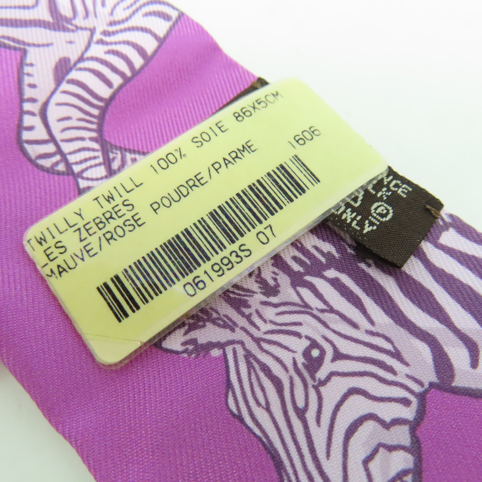 HERMES 【激減優惠】絲質Twilly Scarf絲巾紫色