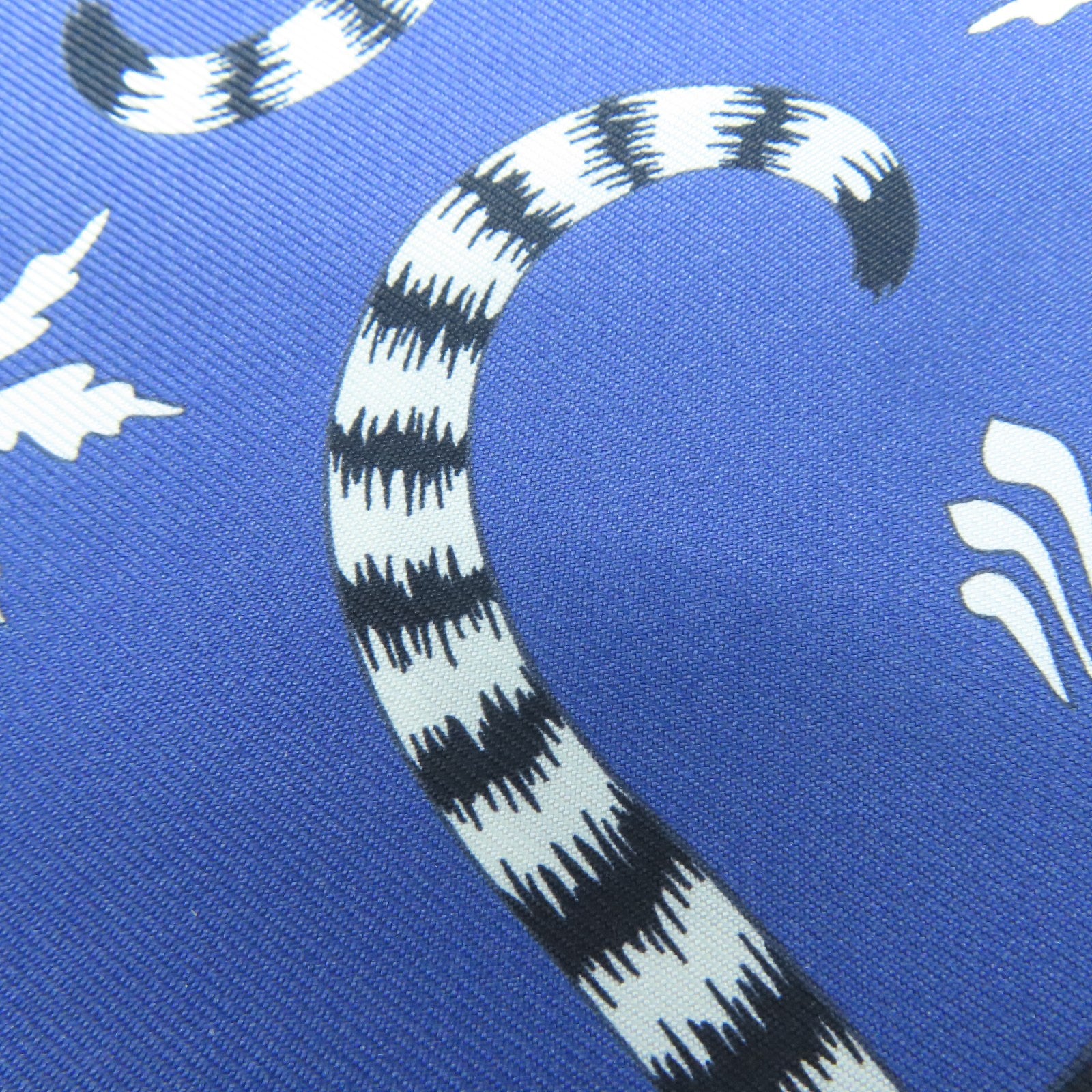 HERMES 絲質Maxi Twilly絲巾藍色