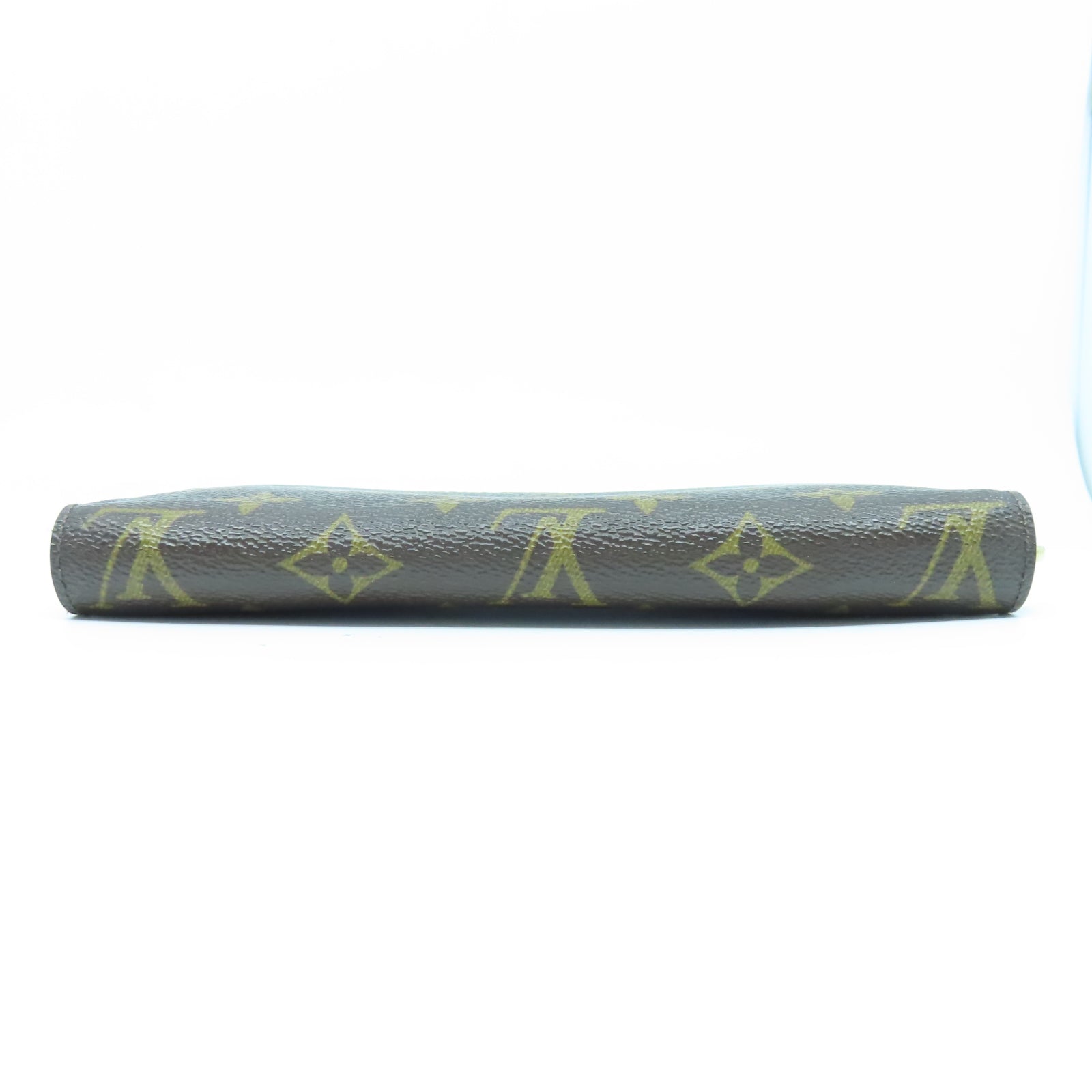 LOUIS VUITTON Monogram Zipper Long Wallet金扣長錢包棕色