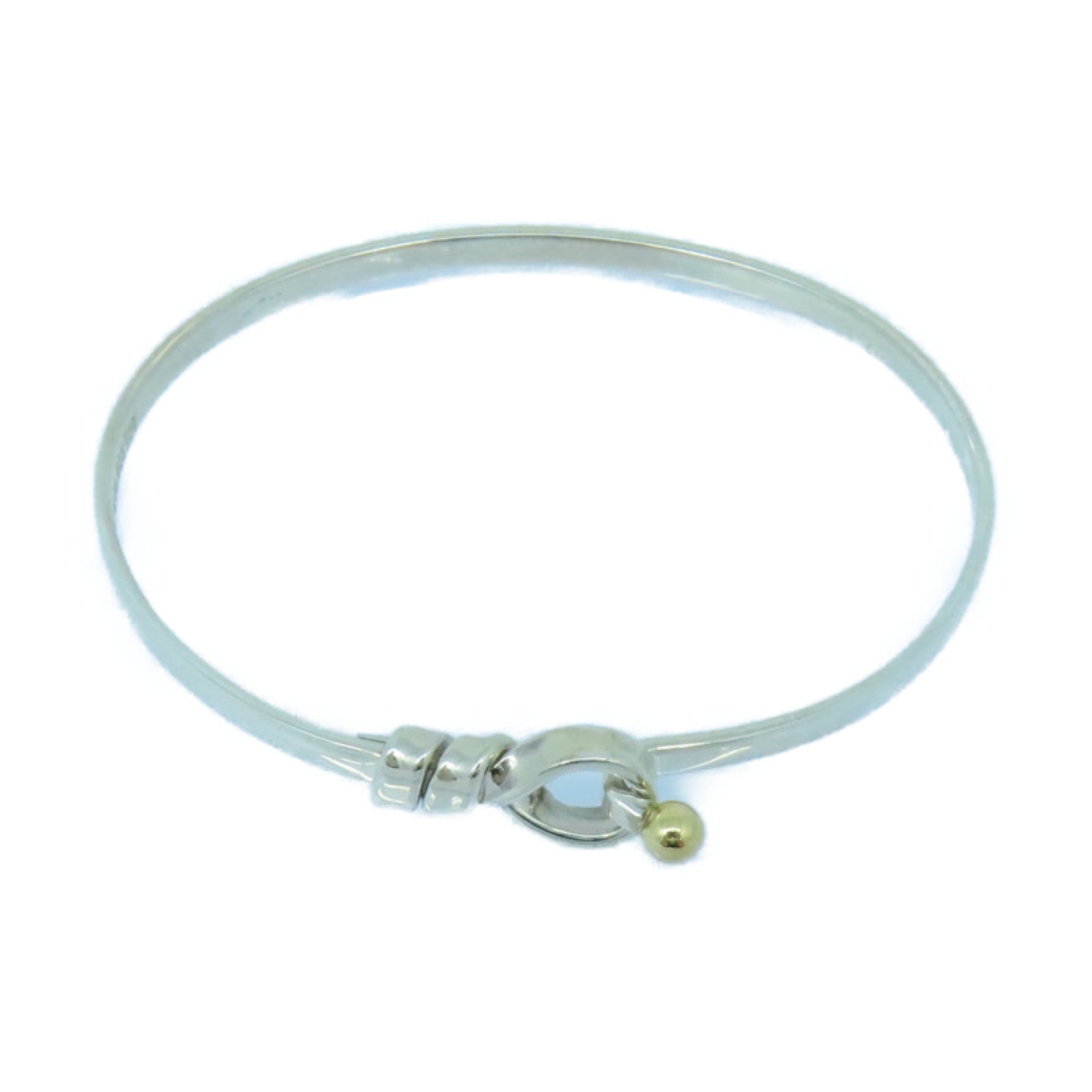TIFFANY＆CO 925純銀/18K黃金Bangle手鐲銀色/金色