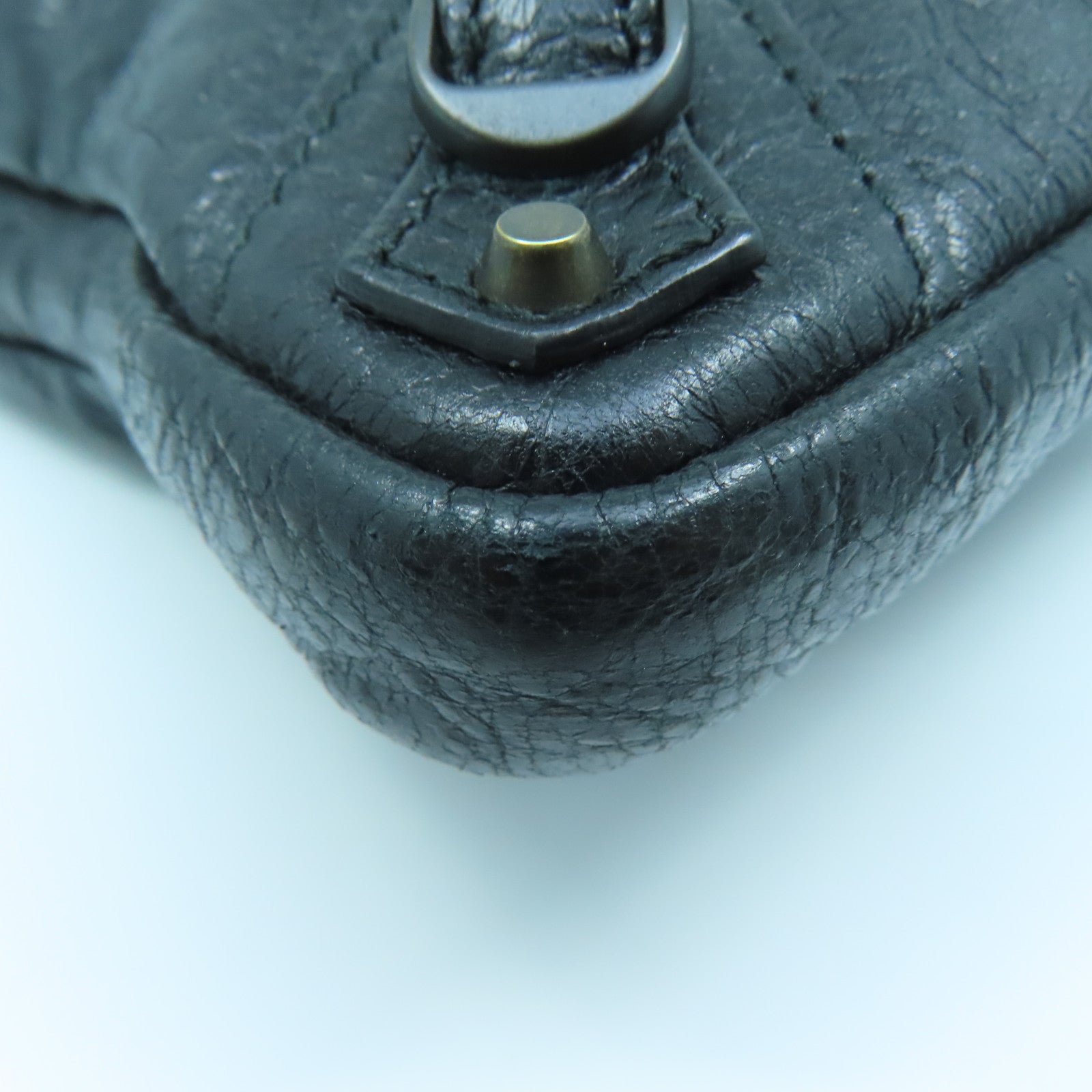 BALENCIAGA 羊皮皮革Shoulder Bag肩背袋黑色