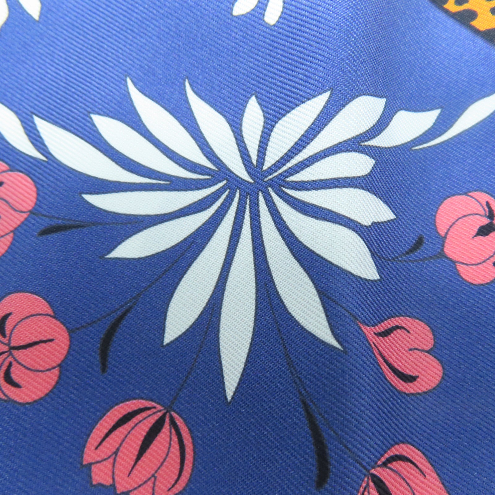 HERMES 絲質Maxi Twilly絲巾藍色