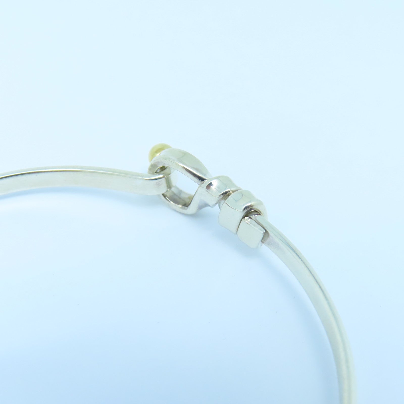 TIFFANY＆CO 925純銀/18K黃金Bangle手鐲銀色/金色
