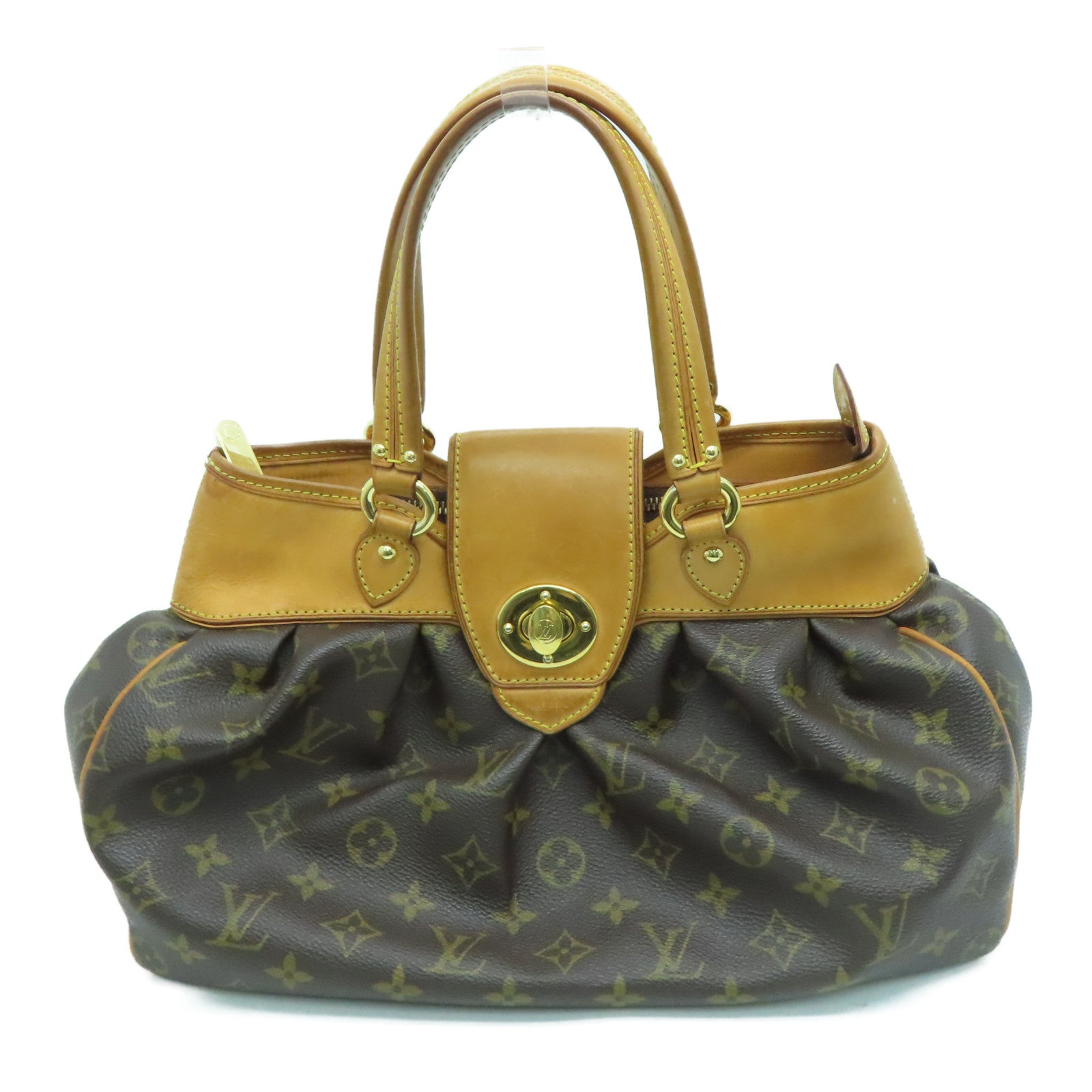LOUIS VUITTON Monogram Boetie PM金扣手挽袋/肩背袋啡色