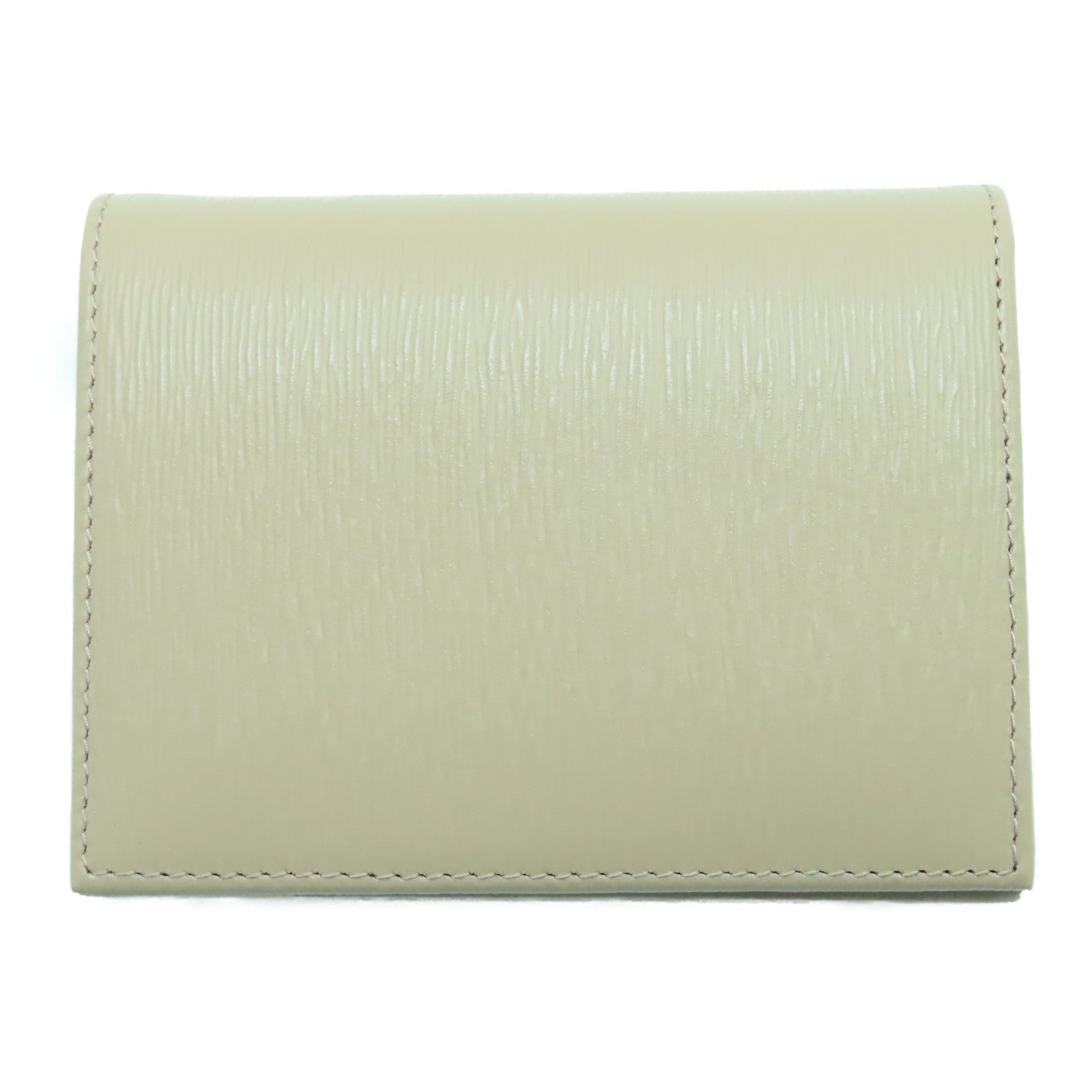 PRADA 牛皮皮革Key case 6金扣钱包米色