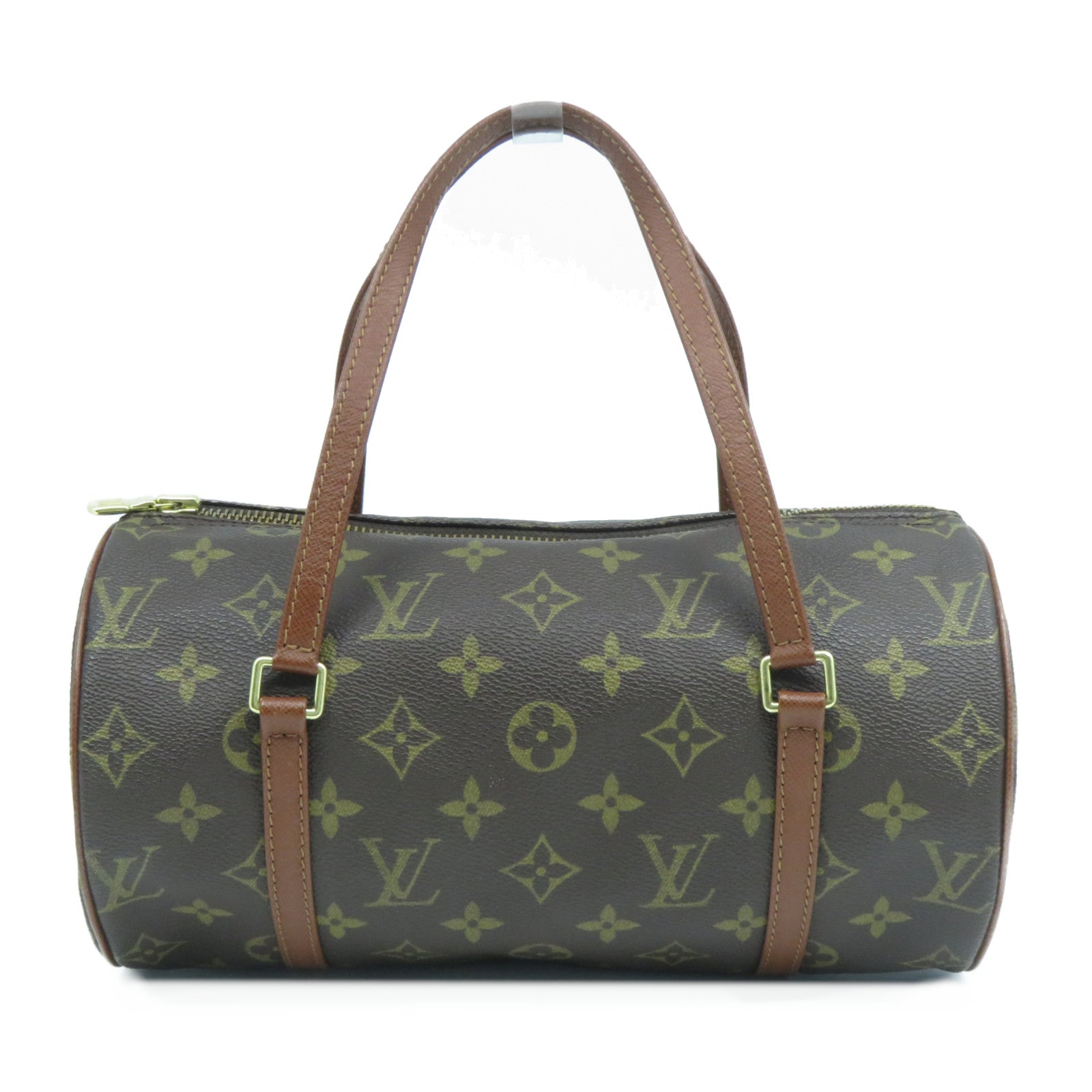 LOUIS VUITTON Monogram Papillon(old model)金扣手挽袋啡色