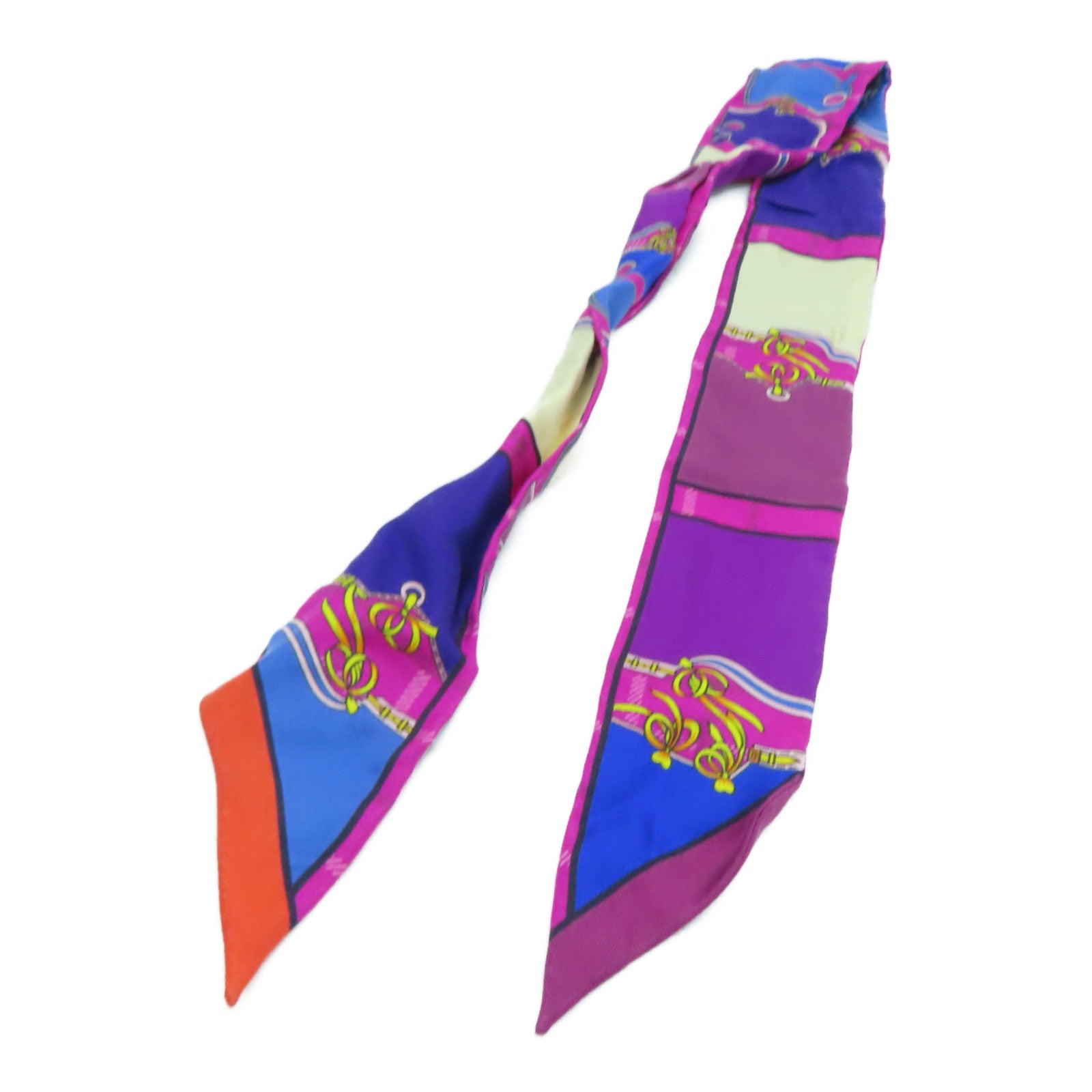 HERMES silk Twilly Scarf scarf color