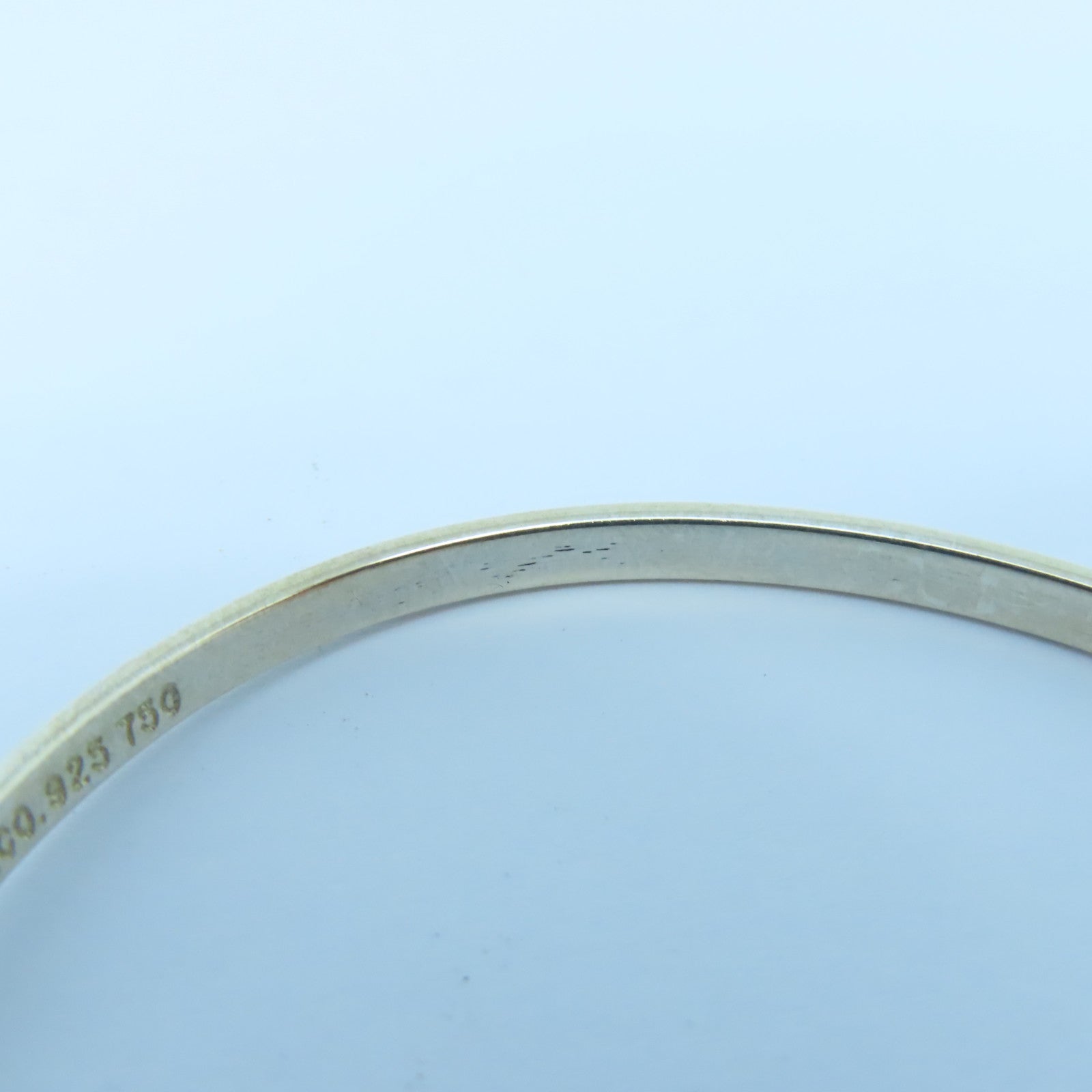 TIFFANY＆CO 925純銀/18K黃金Bangle手鐲銀色/金色