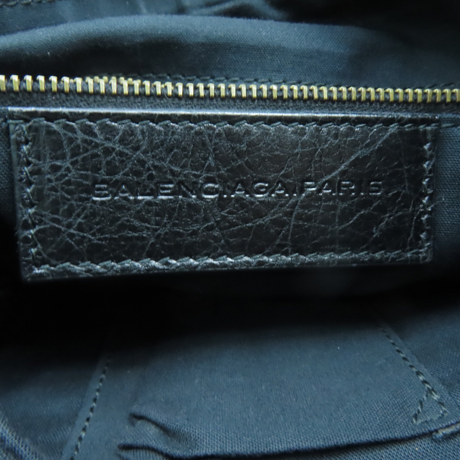 BALENCIAGA 羊皮皮革Shoulder Bag肩背袋黑色