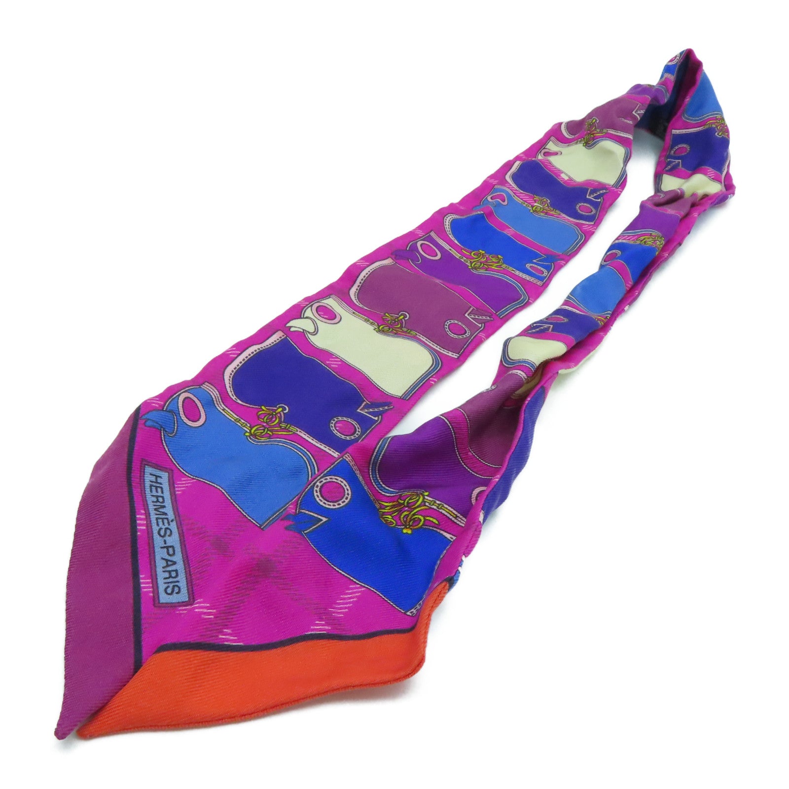 HERMES silk Twilly Scarf scarf color