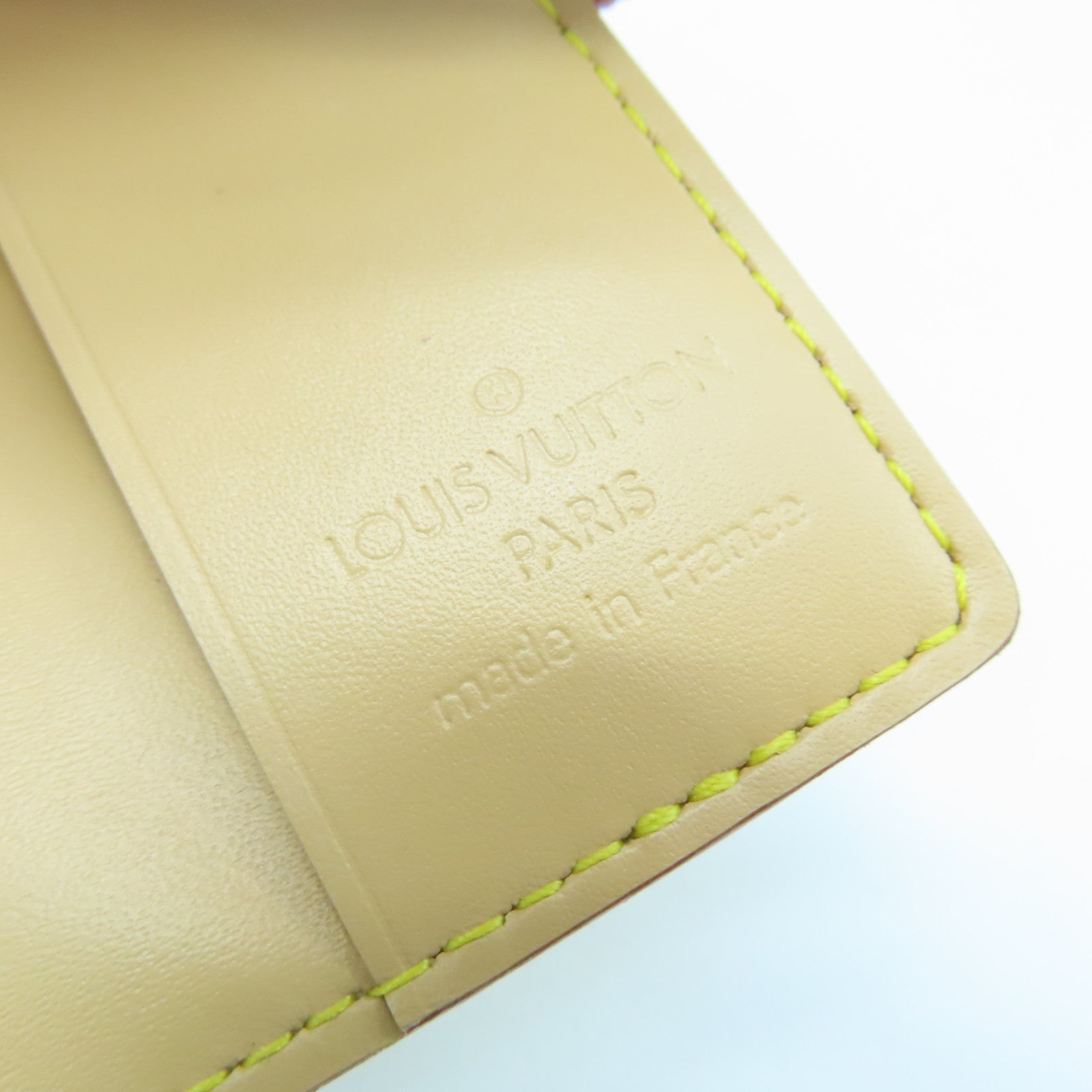 LOUIS VUITTON Monogram Multicolore Card Case Gold Buckle Card Case White