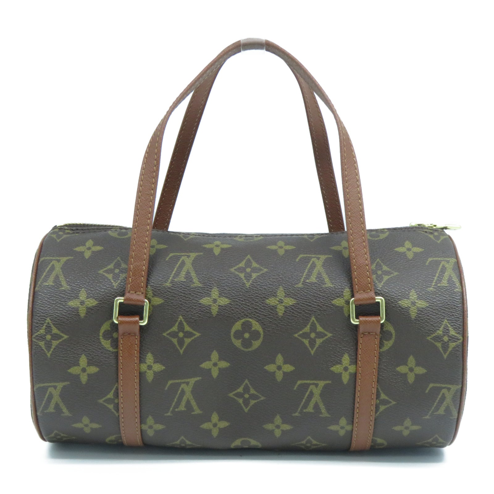 LOUIS VUITTON Monogram Papillon(old model)金扣手挽袋啡色