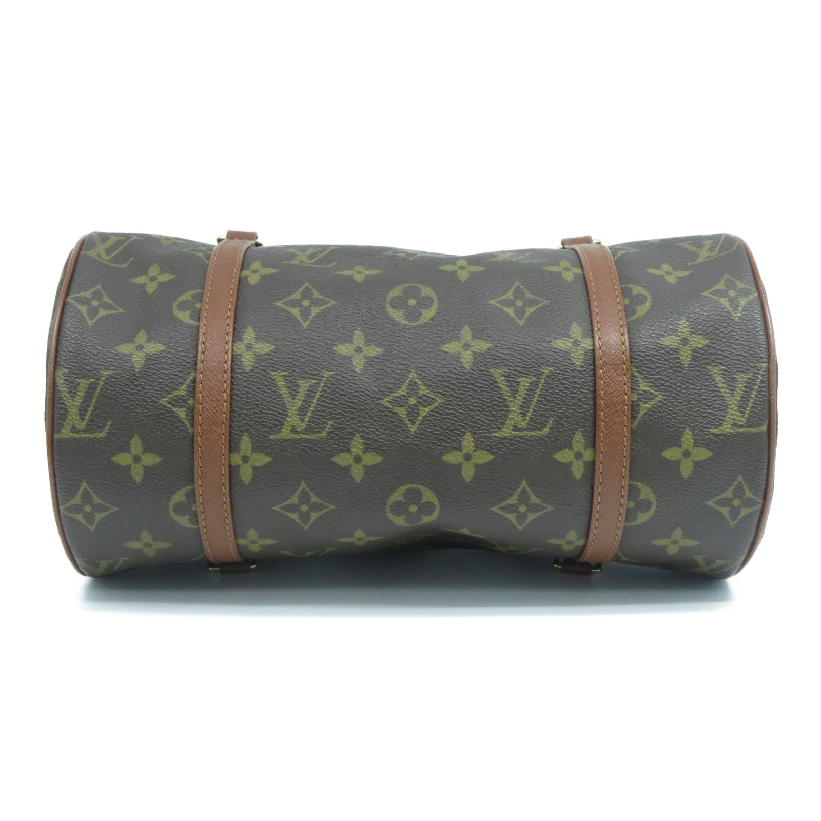 LOUIS VUITTON Monogram Papillon(old model)金扣手挽袋啡色