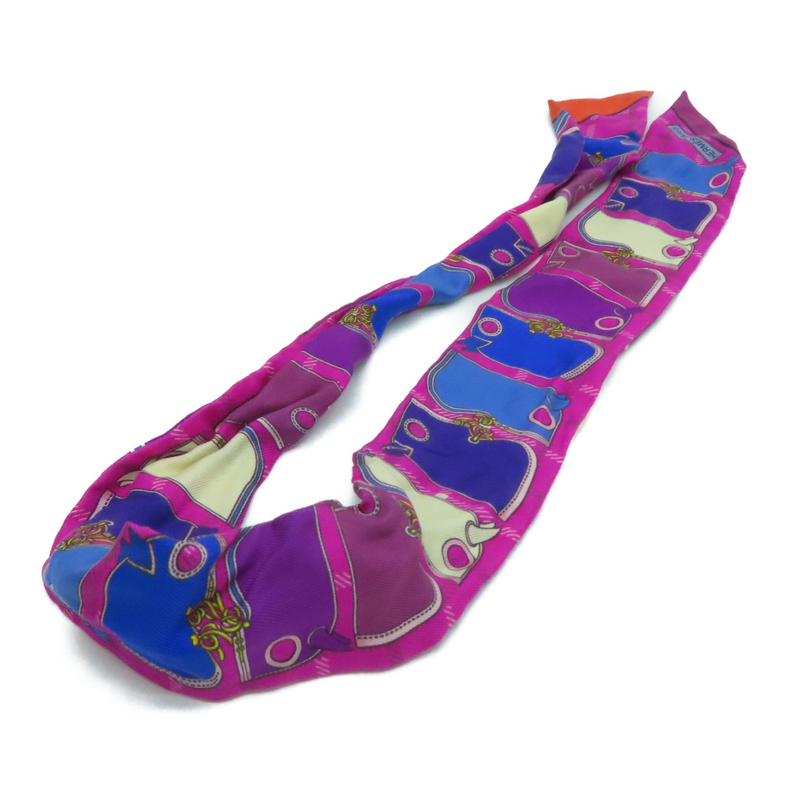 HERMES silk Twilly Scarf scarf color